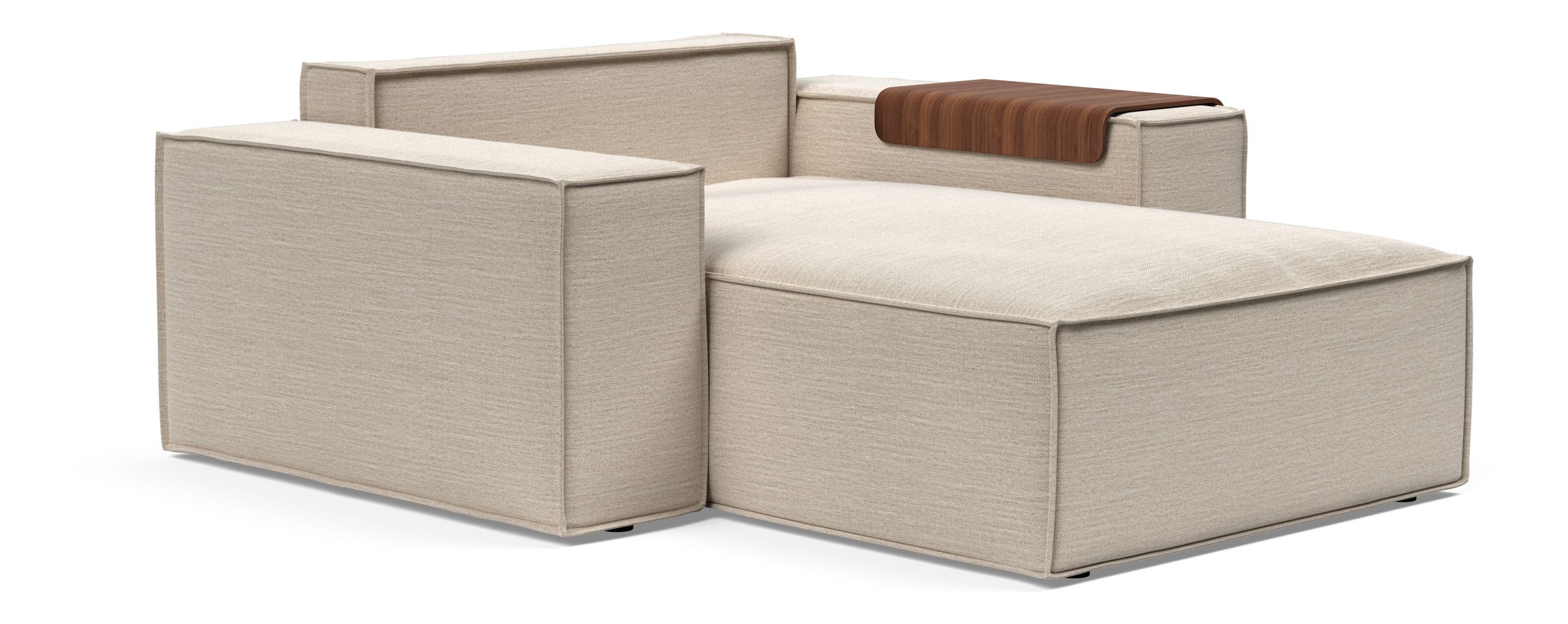 Newilla Storage Lounger Chair w/ Wide Arm Rests