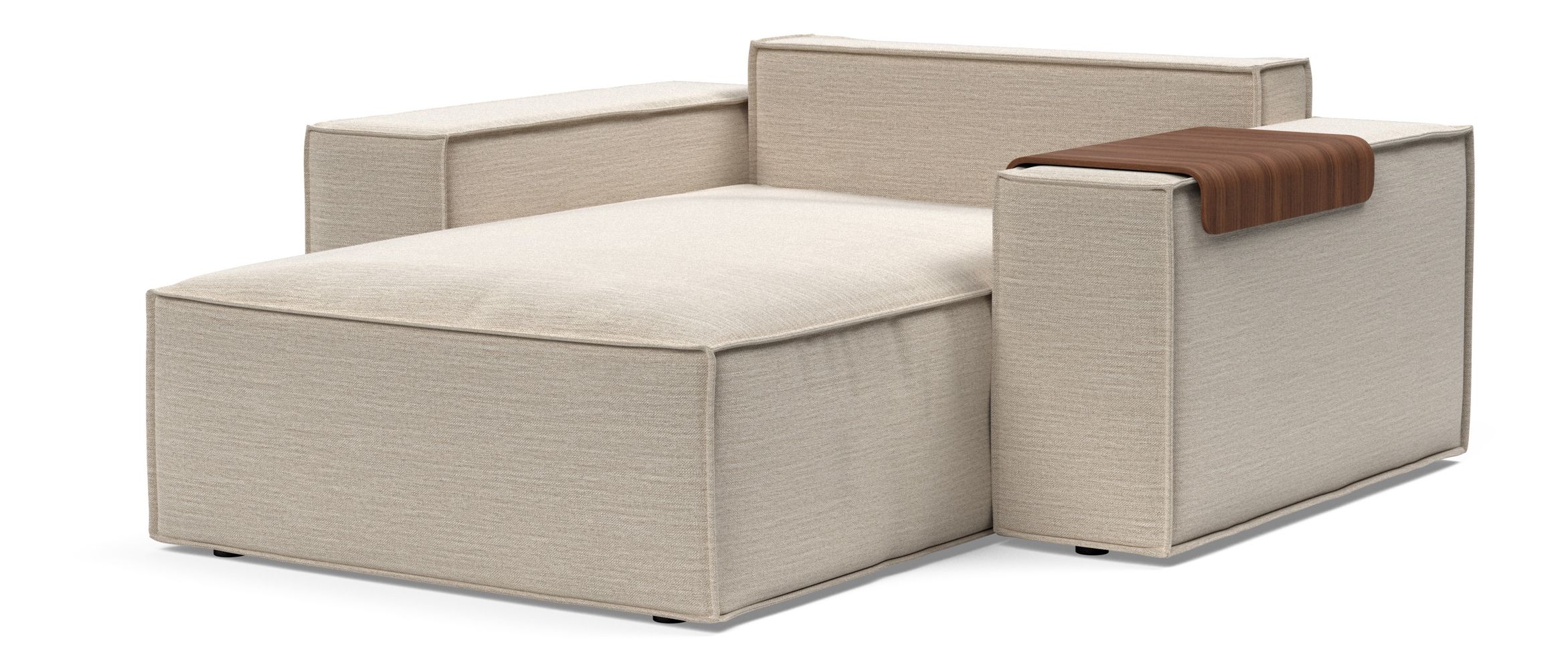 Newilla Storage Lounger Chair w/ Wide Arm Rests