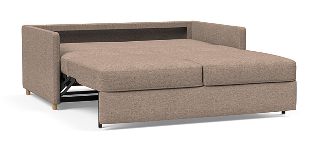 Neah Polyester Queen Sofa Bed w/Slim Arm Rests