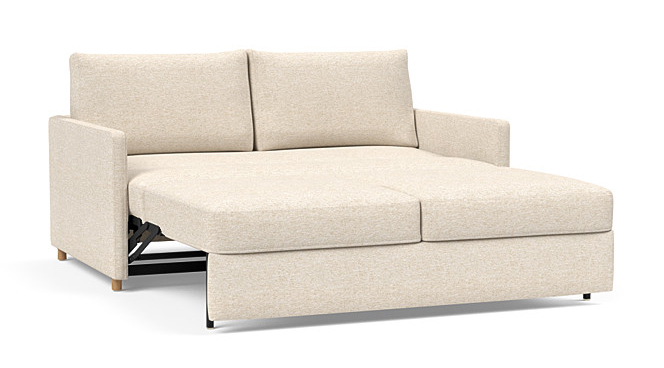 Neah Polyester Queen Sofa Bed w/Slim Arm Rests