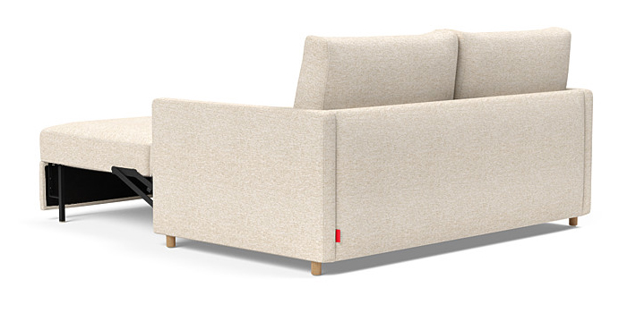 Neah Polyester Queen Sofa Bed w/Slim Arm Rests