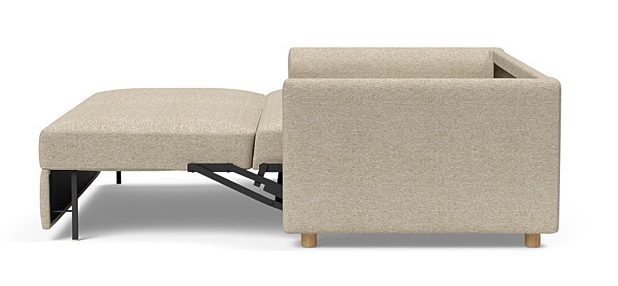 Neah Polyester Queen Sofa Bed w/Curved Arm Rests