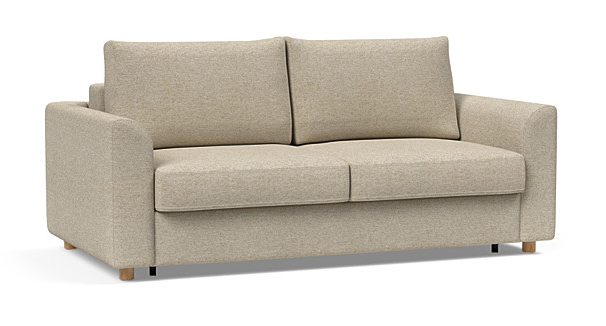 Neah Polyester Queen Sofa Bed w/Curved Arm Rests