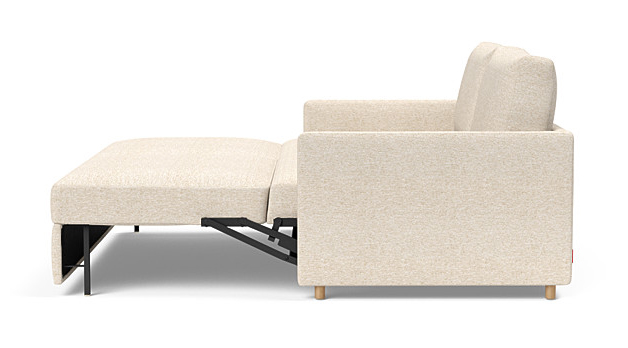 Neah Polyester King Sofa Bed w/Slim Arm Rests