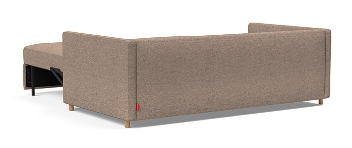 Neah Polyester King Sofa Bed w/Slim Arm Rests