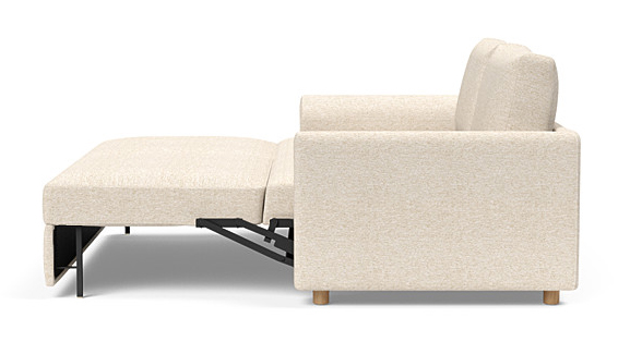 Neah Polyester King Sofa Bed w/Curved Arm Rests