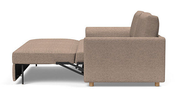 Neah Polyester King Sofa Bed w/Curved Arm Rests
