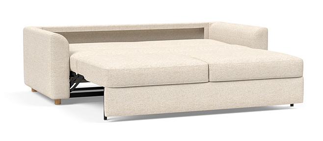 Neah Polyester King Sofa Bed w/Curved Arm Rests