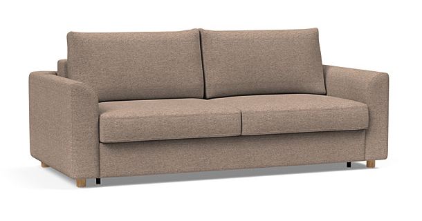 Neah Polyester King Sofa Bed w/Curved Arm Rests