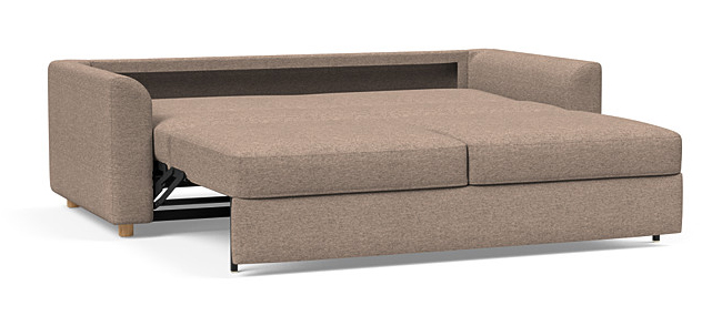 Neah Polyester King Sofa Bed w/Curved Arm Rests
