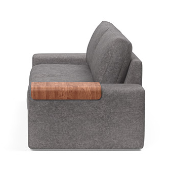 a solid, textured sofa