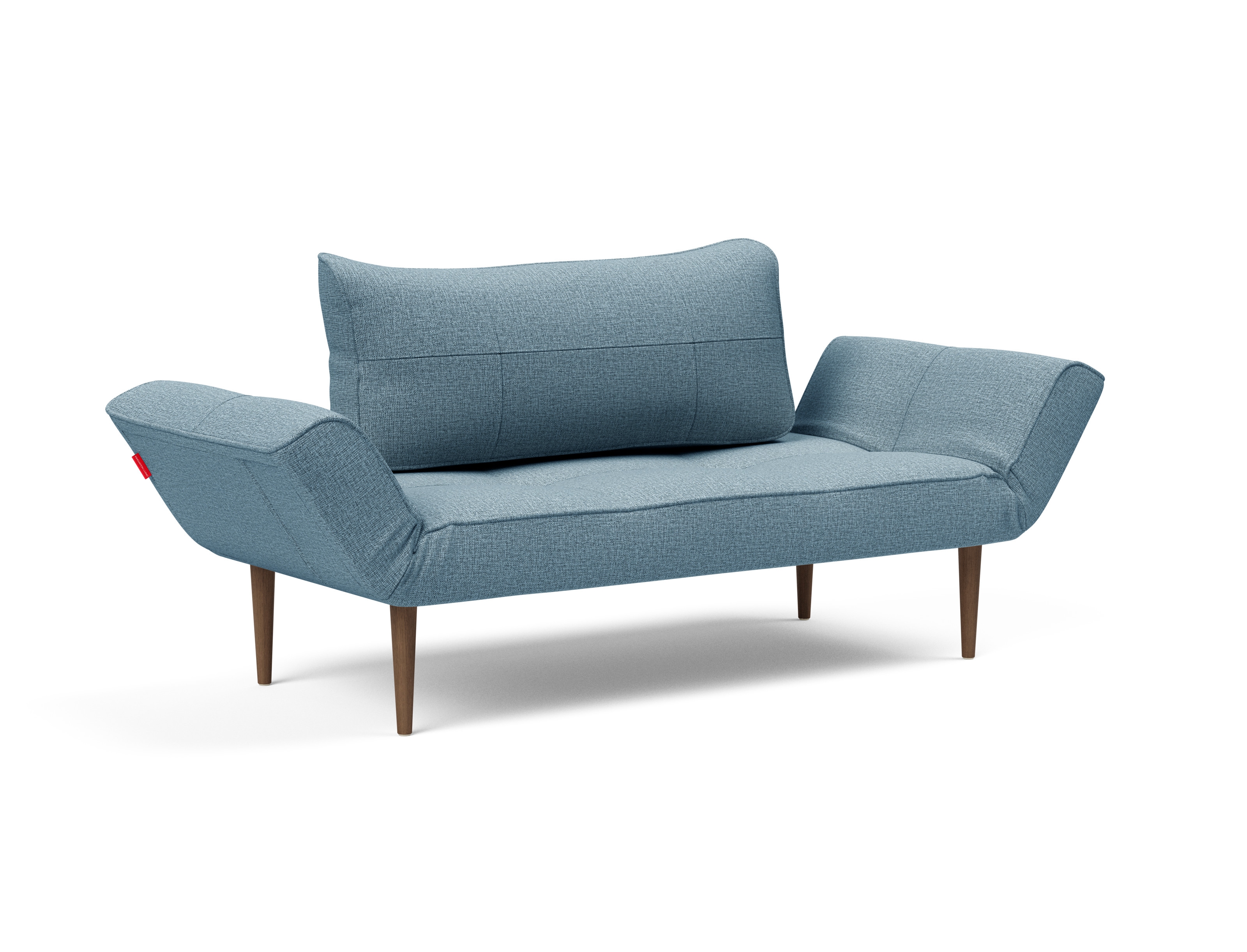 Zeal Deluxe Fabric Daybed w/Dark Wood Styletto Legs