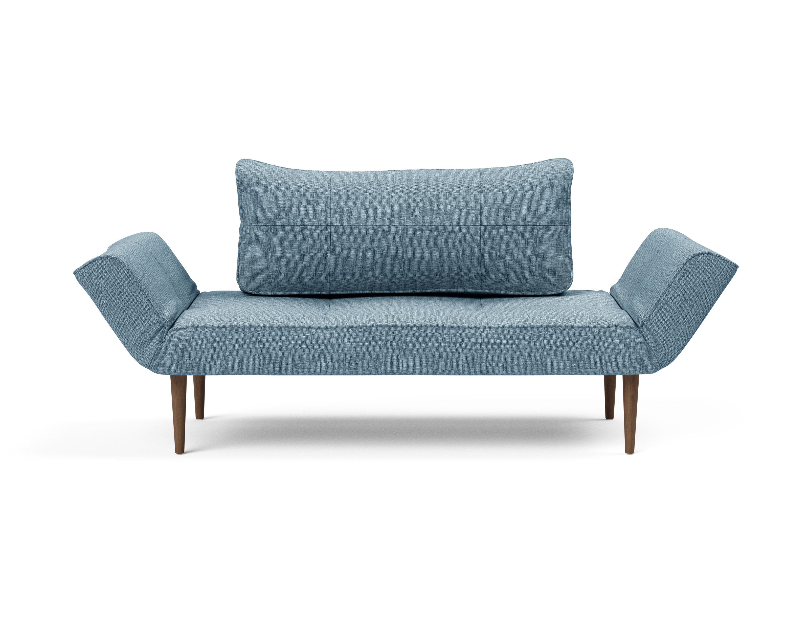 Zeal Deluxe Fabric Daybed w/Dark Wood Styletto Legs
