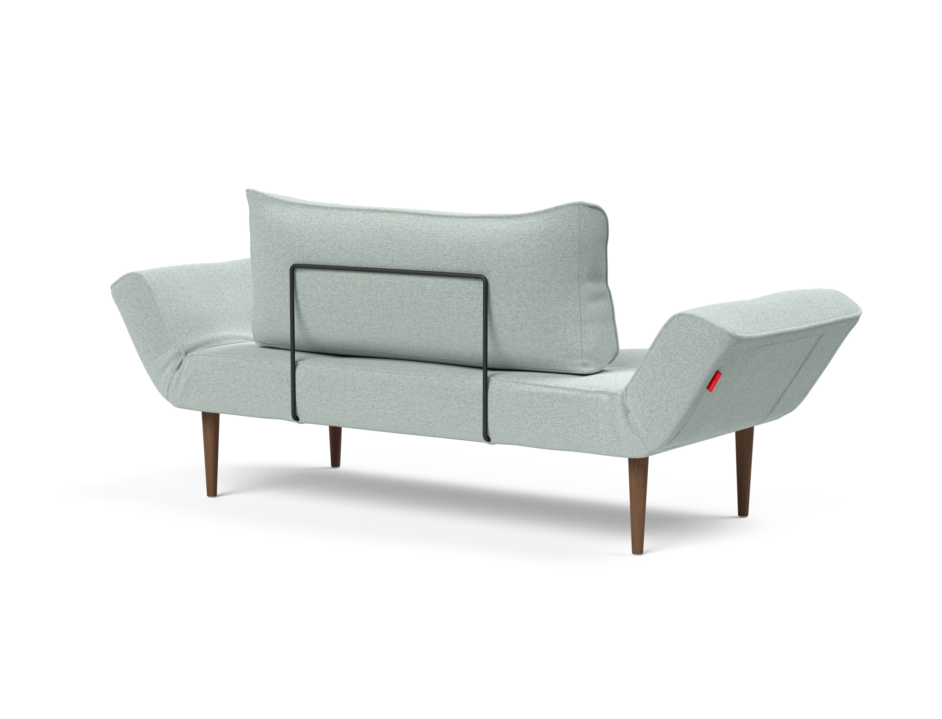 Zeal Deluxe Fabric Daybed w/Dark Wood Styletto Legs