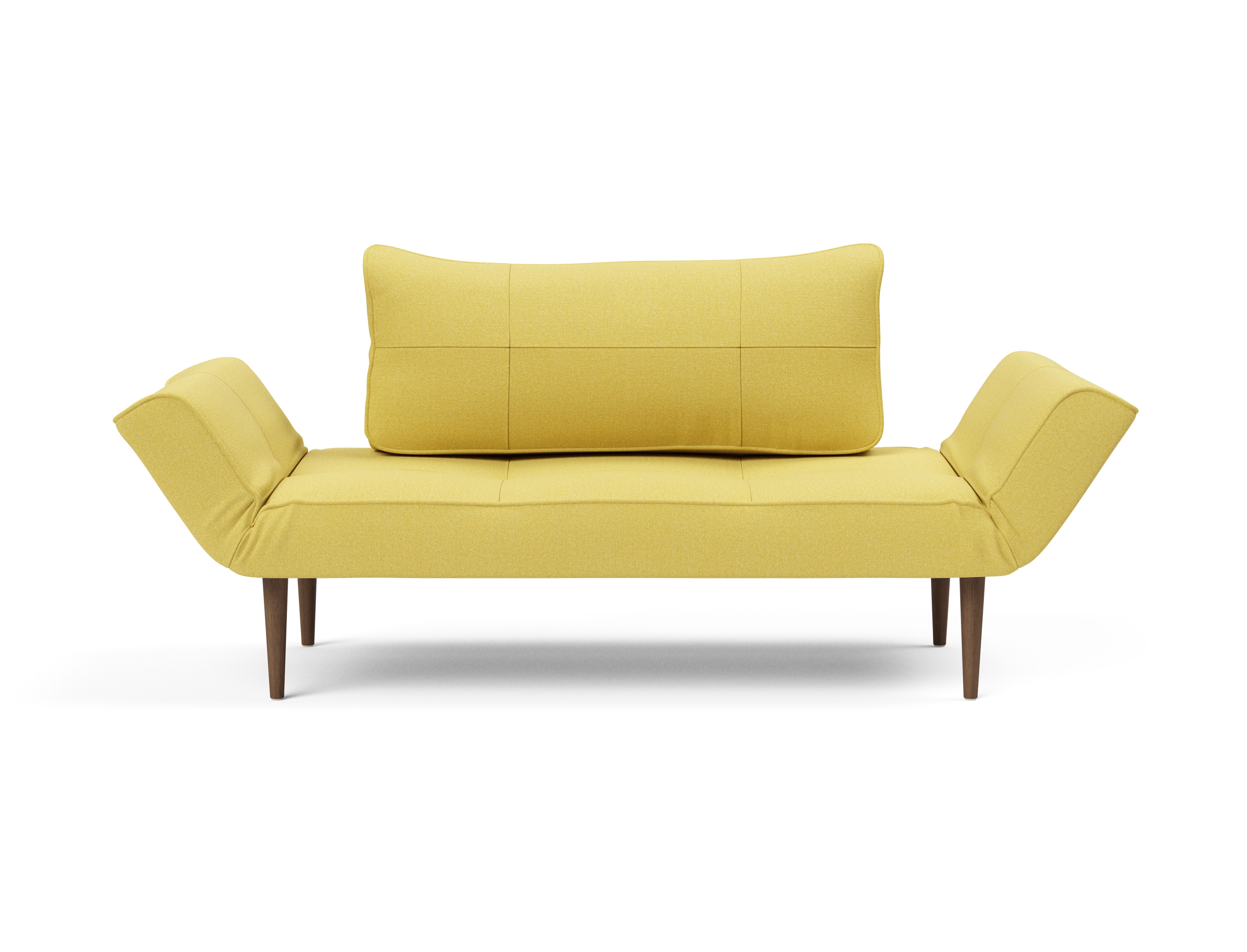 Zeal Deluxe Fabric Daybed w/Dark Wood Styletto Legs