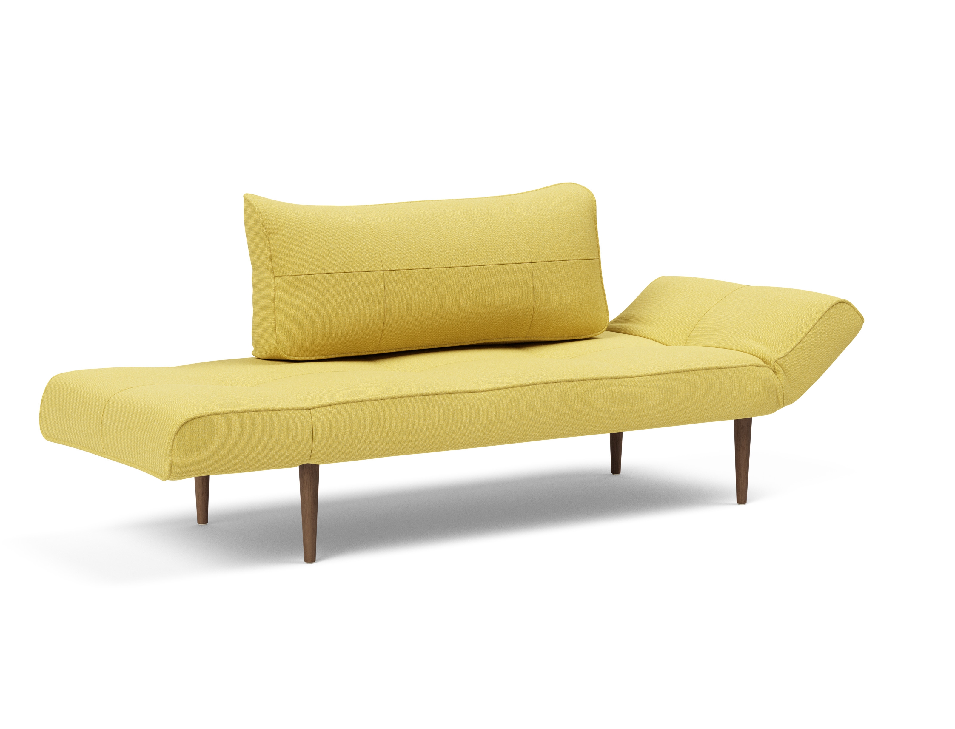 Zeal Deluxe Fabric Daybed w/Dark Wood Styletto Legs