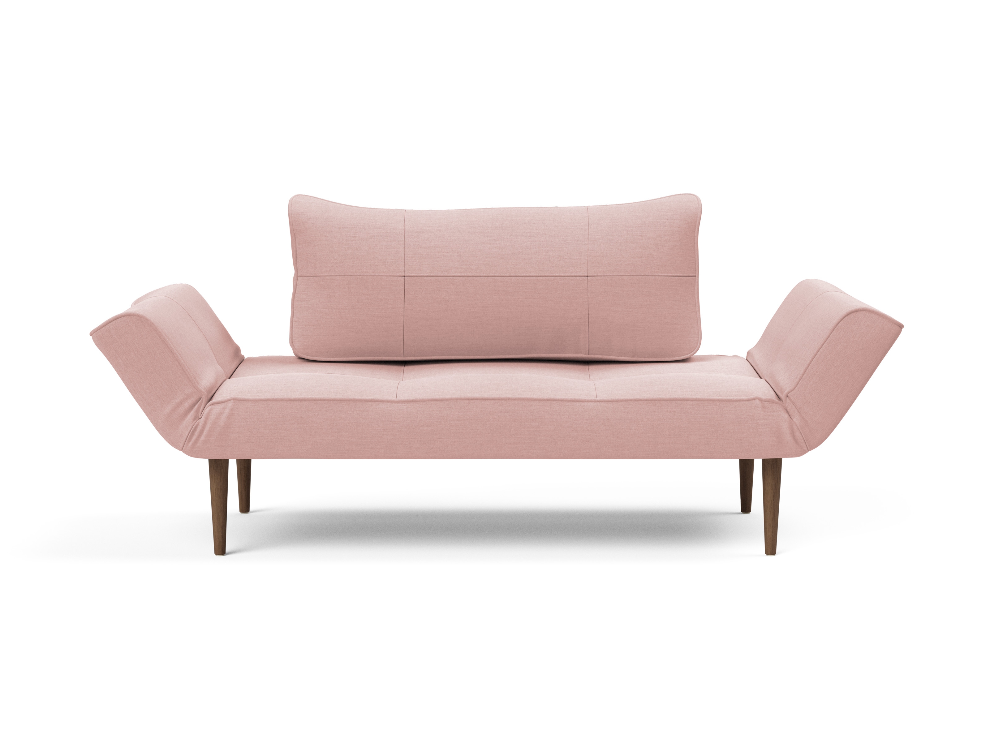 Zeal Deluxe Fabric Daybed w/Dark Wood Styletto Legs