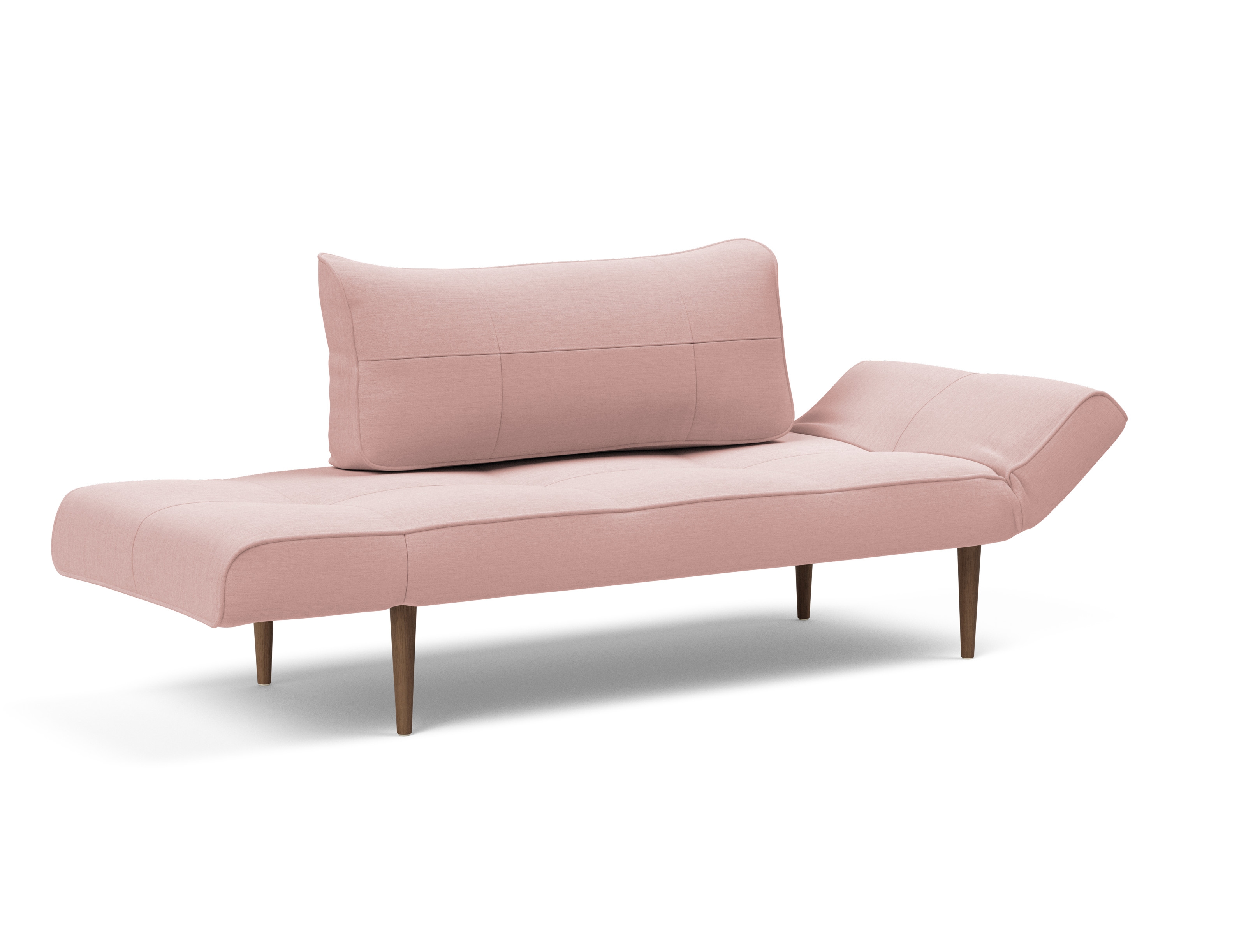 Zeal Deluxe Fabric Daybed w/Dark Wood Styletto Legs