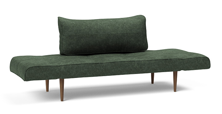 Zeal Deluxe Fabric Daybed w/Dark Wood Styletto Legs