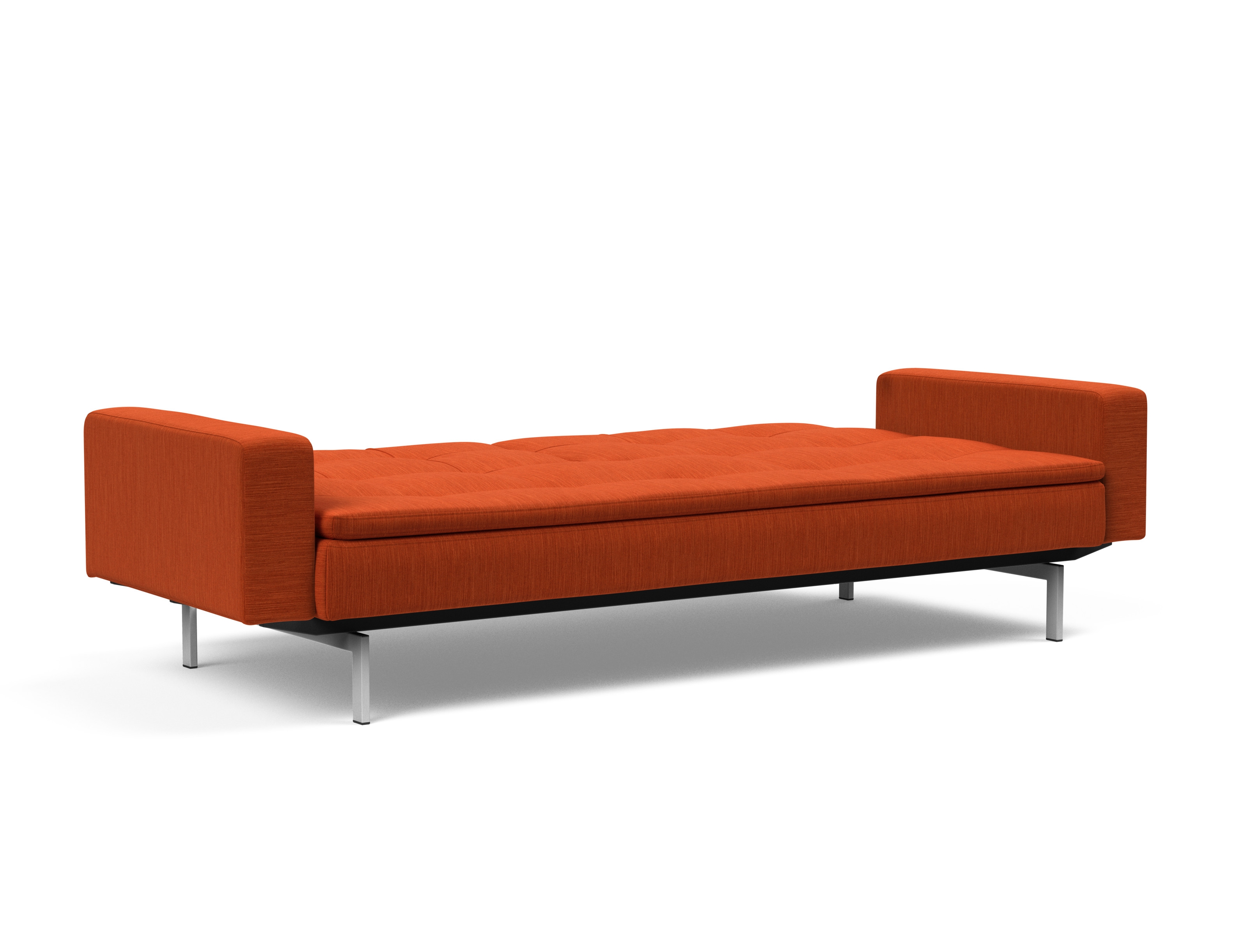 Dublexo Deluxe Fabric Sofa Bed w/Arms & Stainless Steel Legs