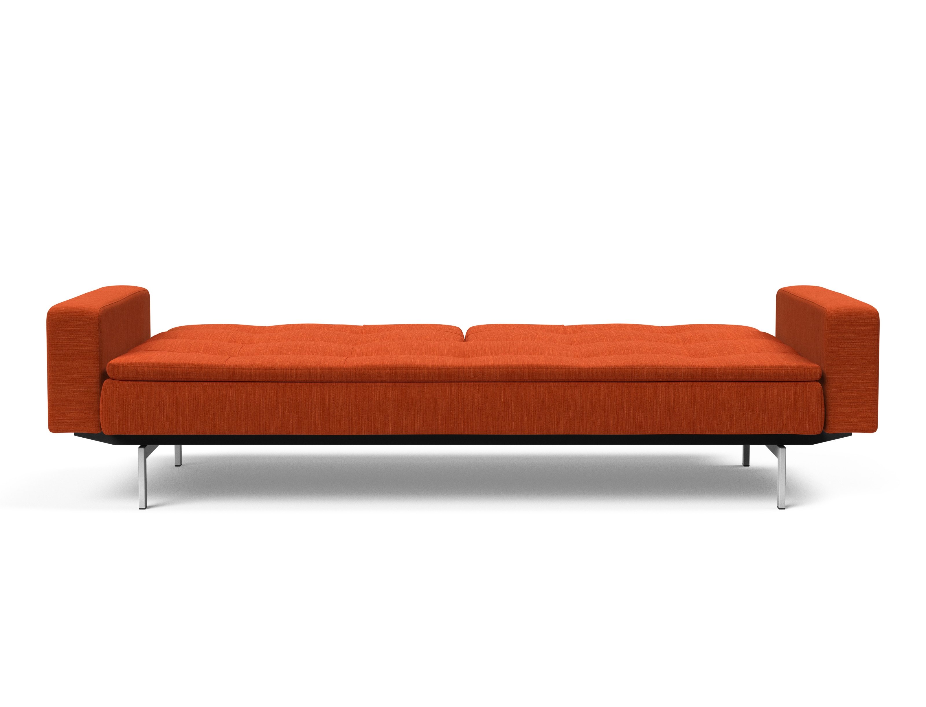 Dublexo Deluxe Fabric Sofa Bed w/Arms & Stainless Steel Legs