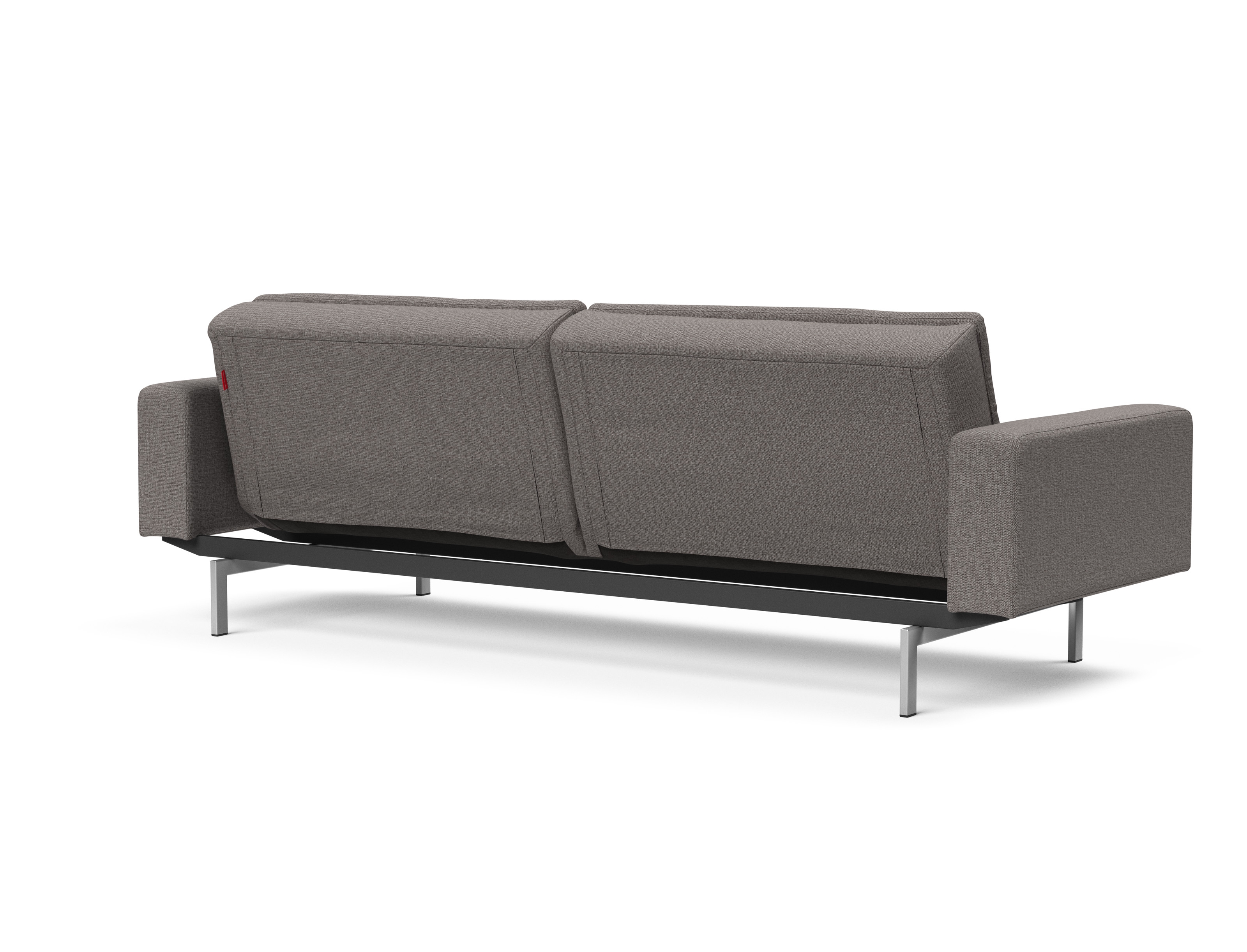 Dublexo Deluxe Fabric Sofa Bed w/Arms & Stainless Steel Legs