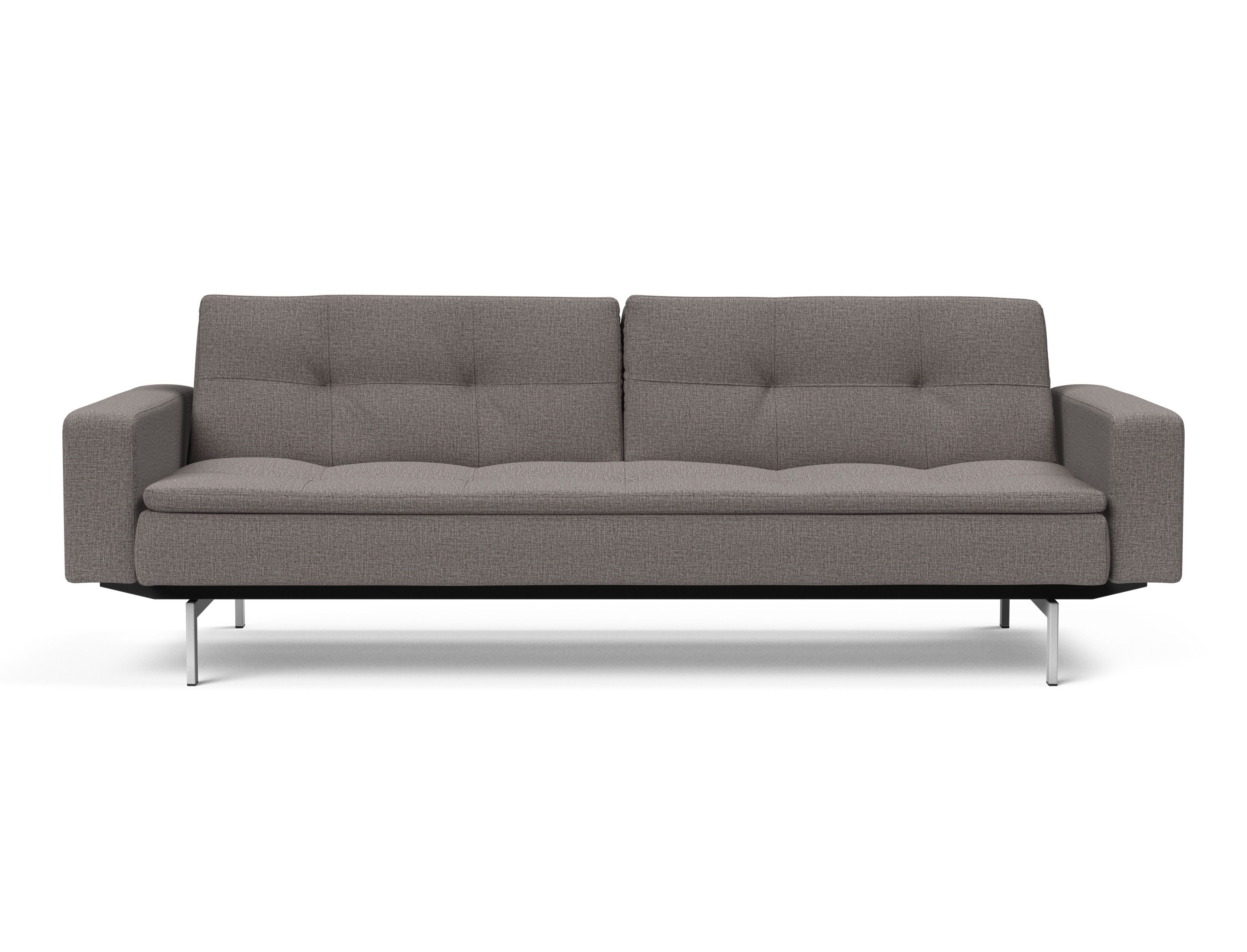 Dublexo Deluxe Fabric Sofa Bed w/Arms & Stainless Steel Legs