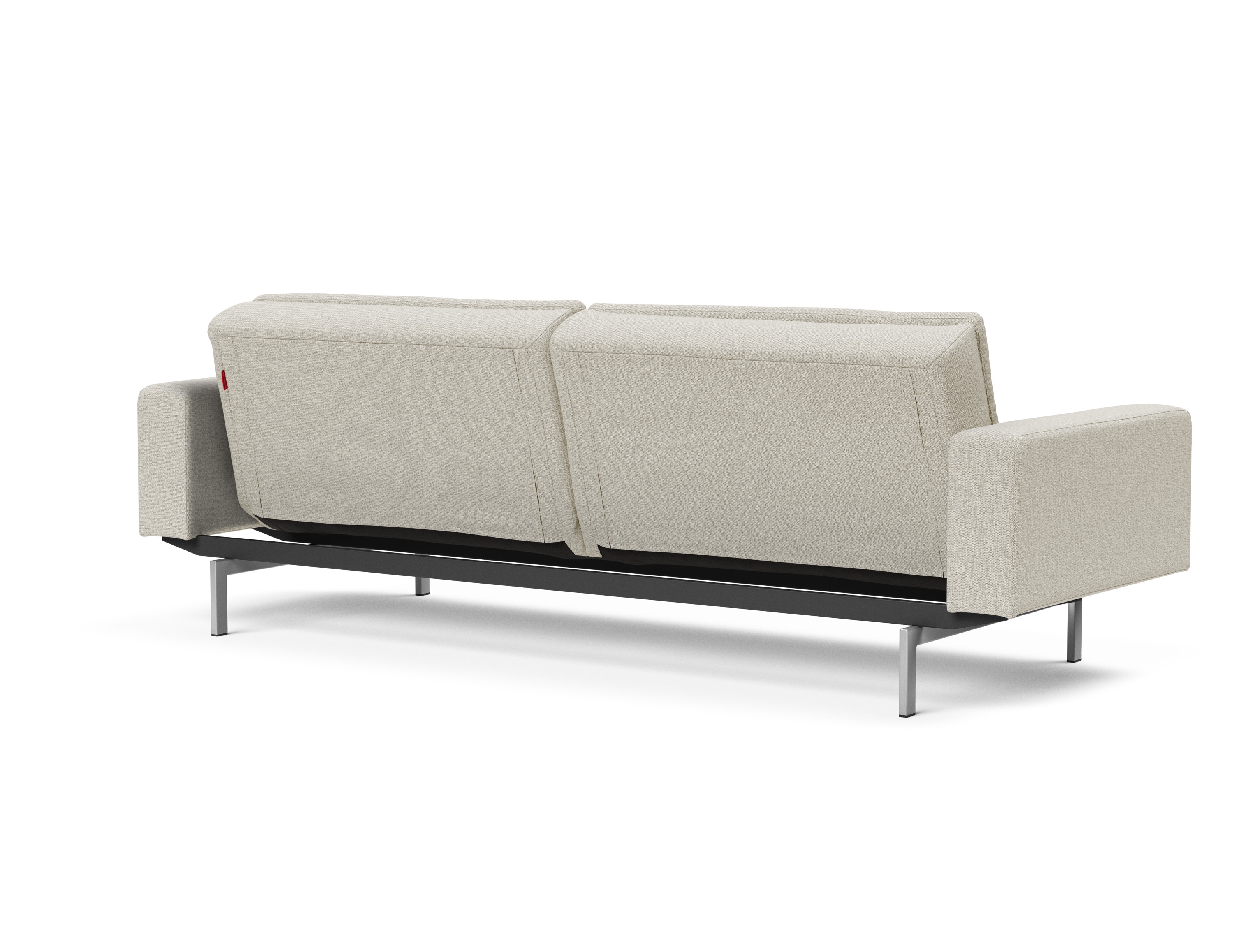 Dublexo Deluxe Fabric Sofa Bed w/Arms & Stainless Steel Legs
