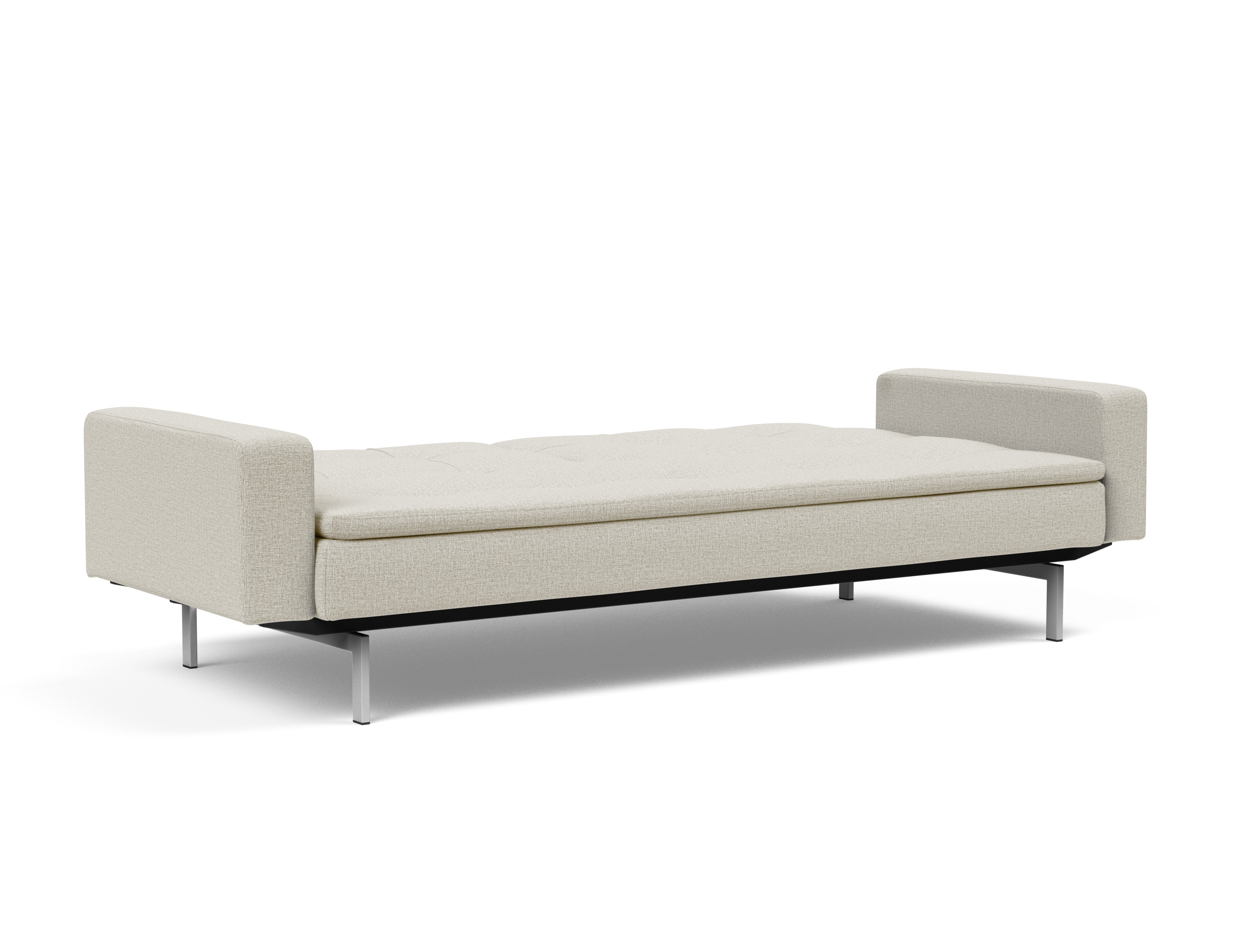 Dublexo Deluxe Fabric Sofa Bed w/Arms & Stainless Steel Legs