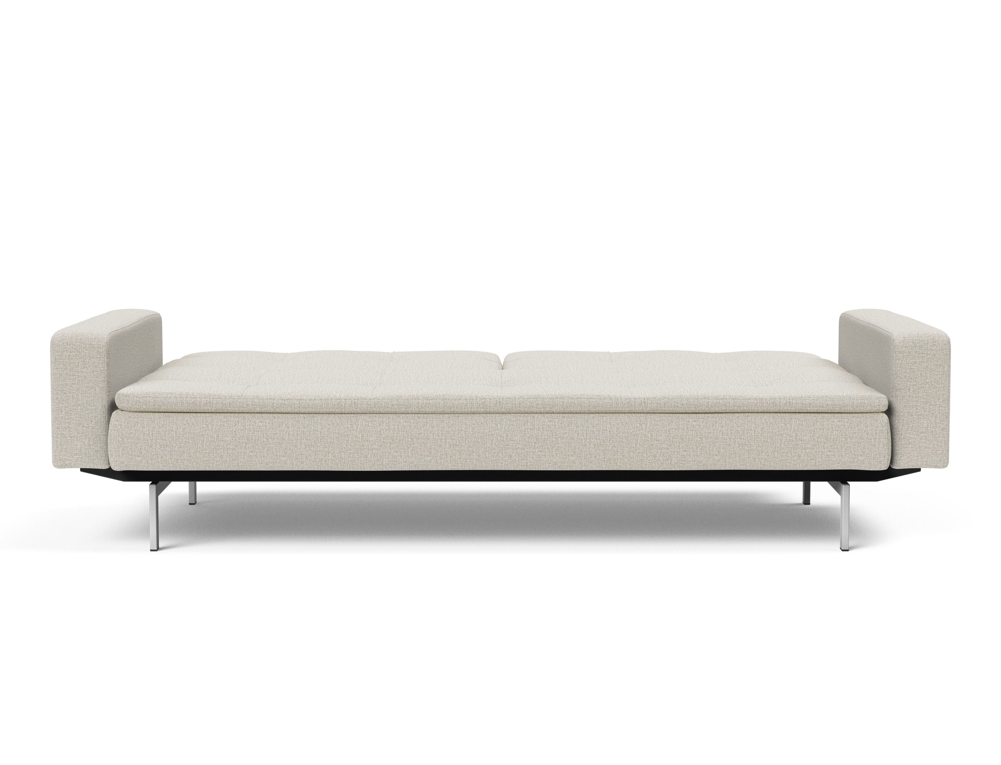Dublexo Deluxe Fabric Sofa Bed w/Arms & Stainless Steel Legs