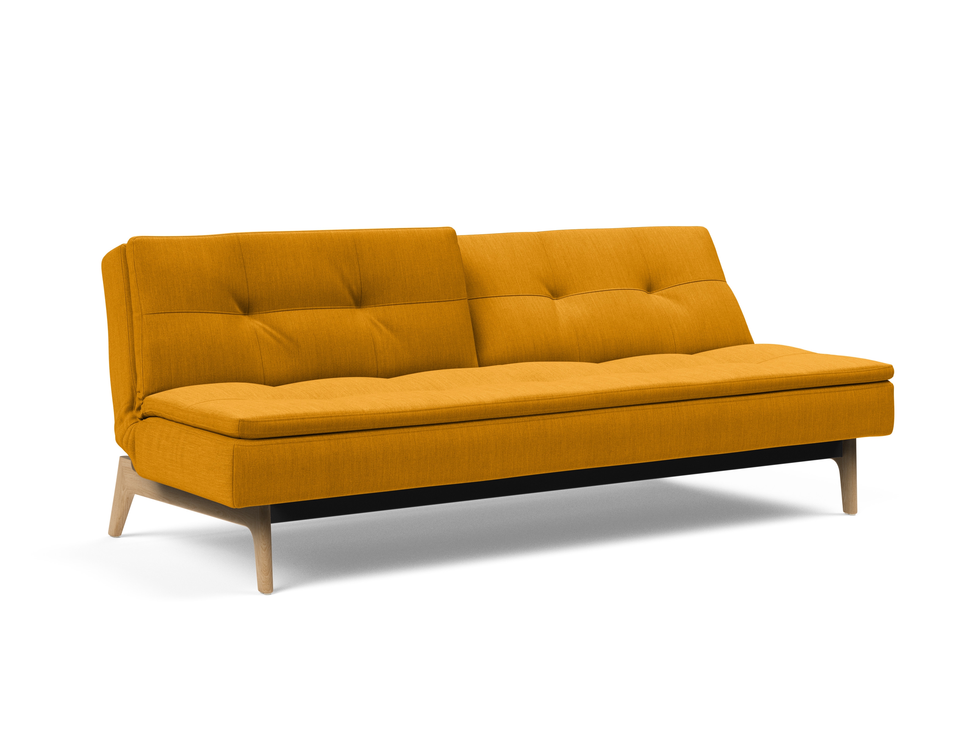 Dublexo Eik Fabric Sofa Bed w/Oak Legs