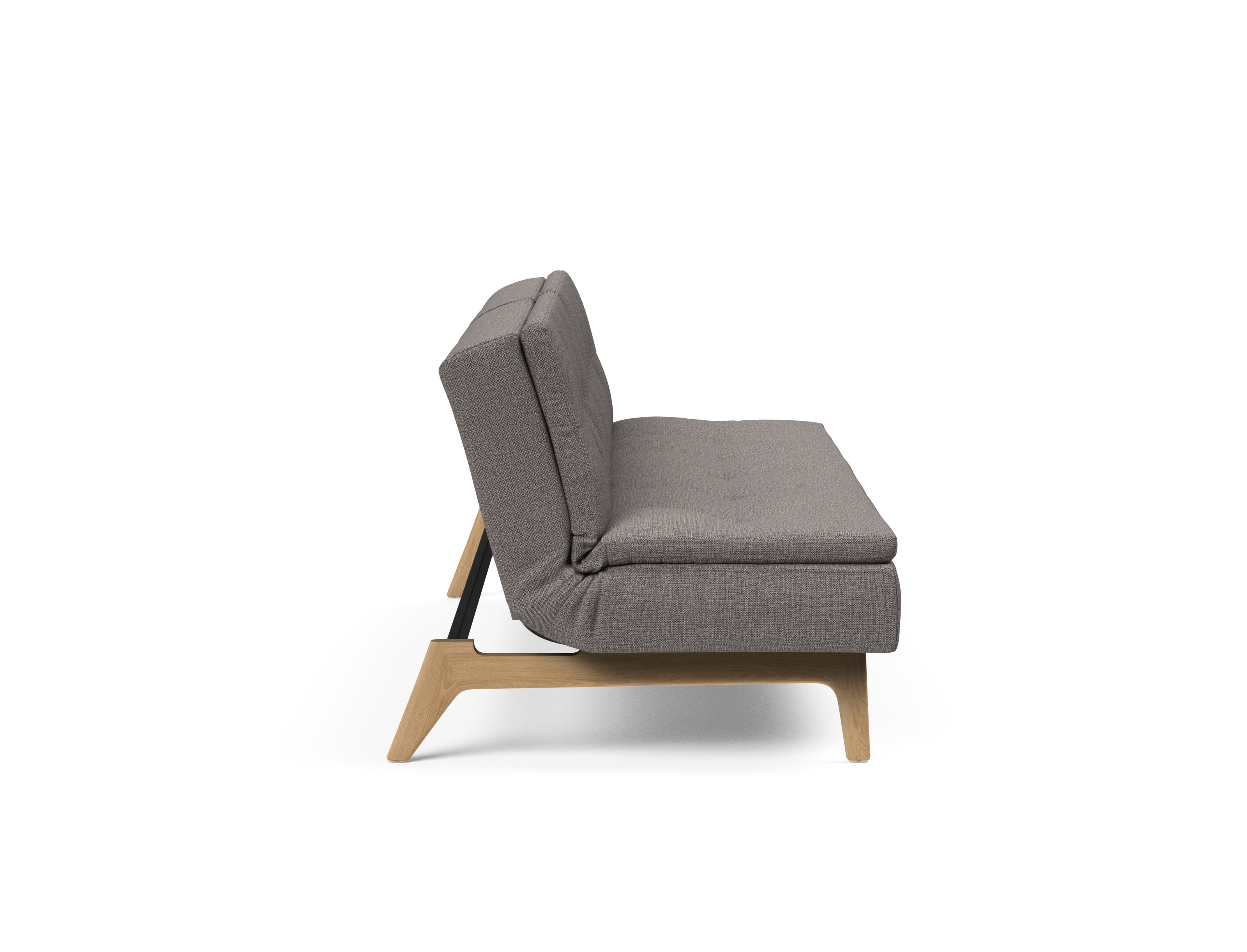 Dublexo Eik Fabric Sofa Bed w/Oak Legs
