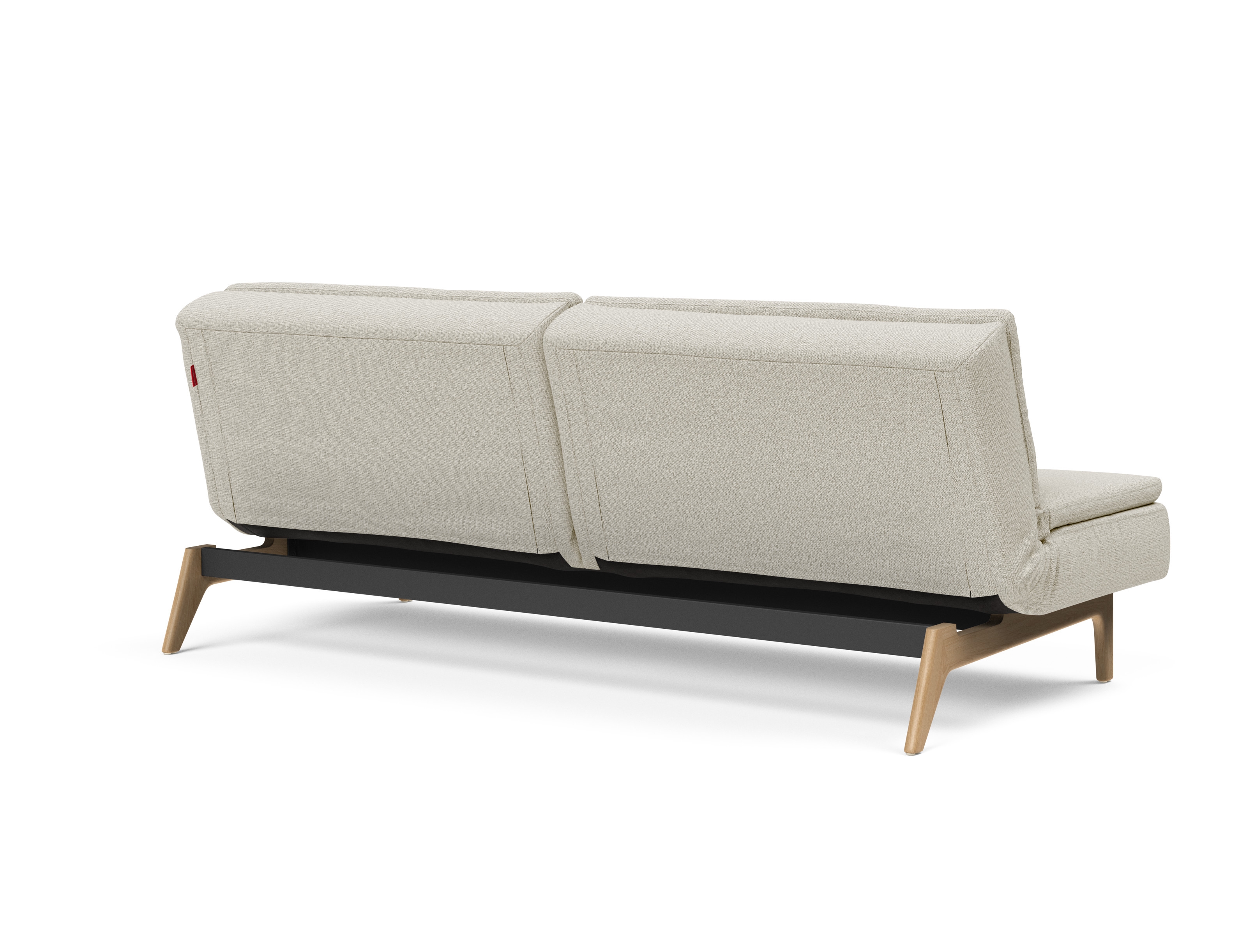 Dublexo Eik Fabric Sofa Bed w/Oak Legs