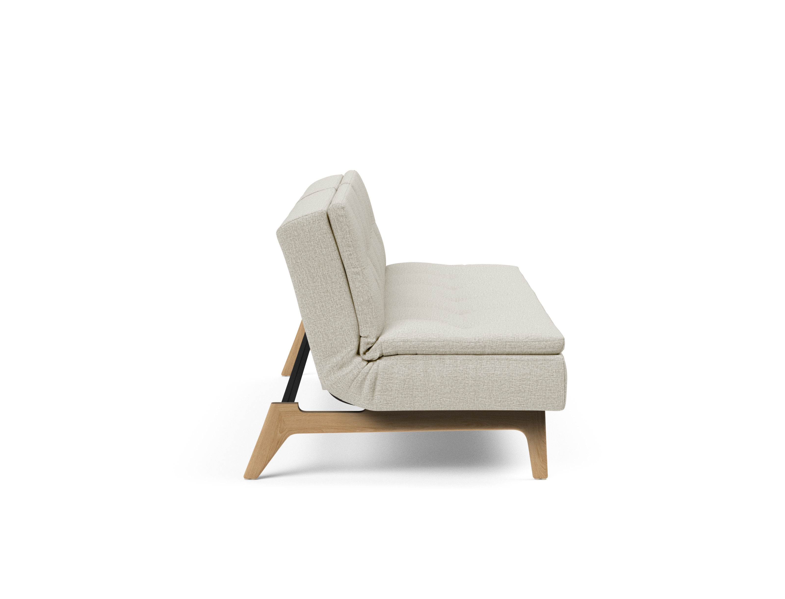 Dublexo Eik Fabric Sofa Bed w/Oak Legs