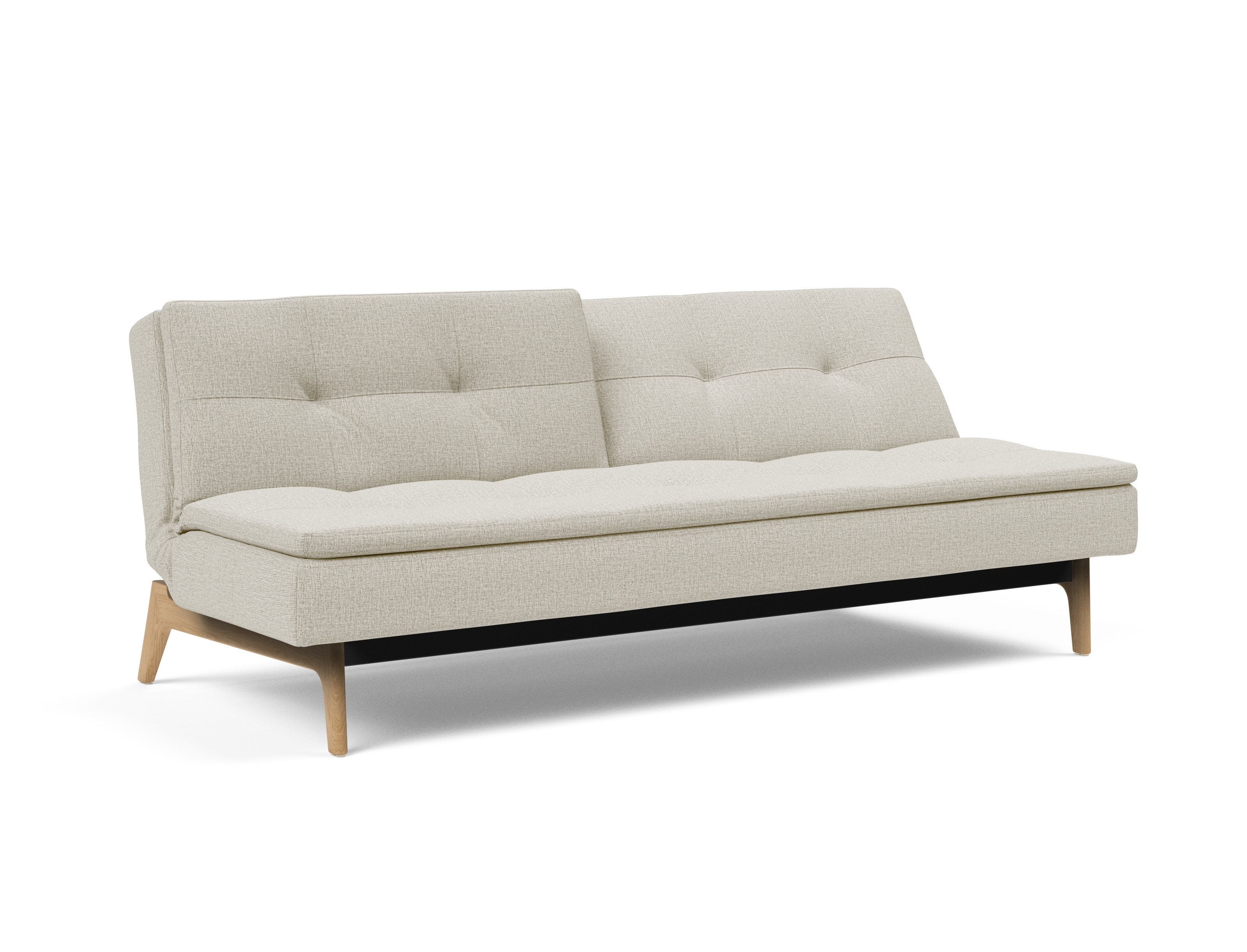 Dublexo Eik Fabric Sofa Bed w/Oak Legs