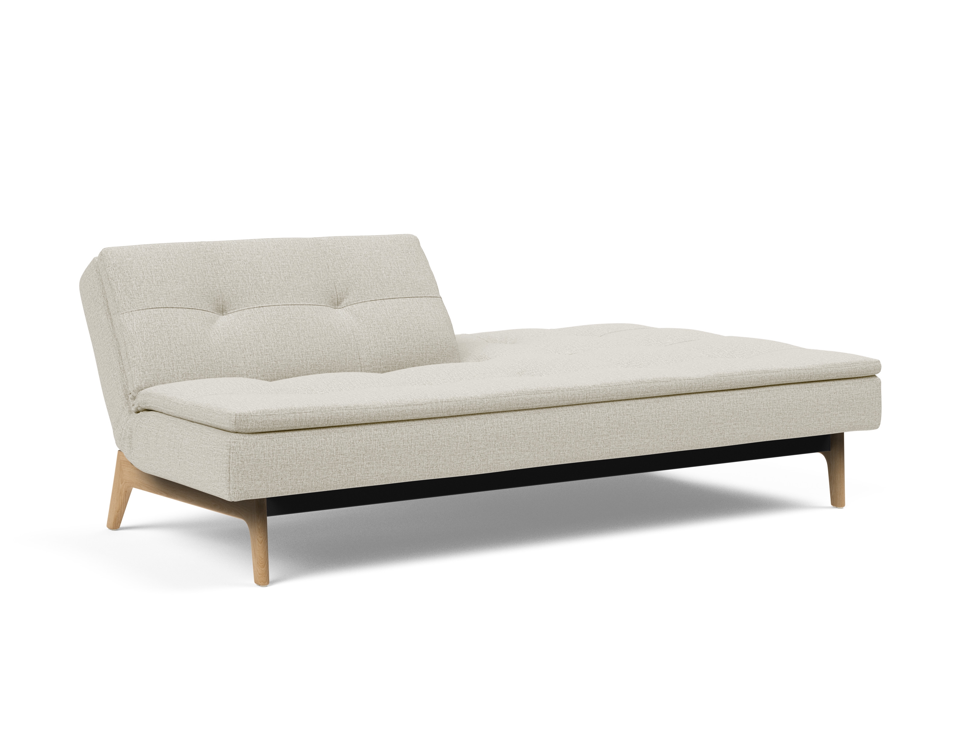 Dublexo Eik Fabric Sofa Bed w/Oak Legs