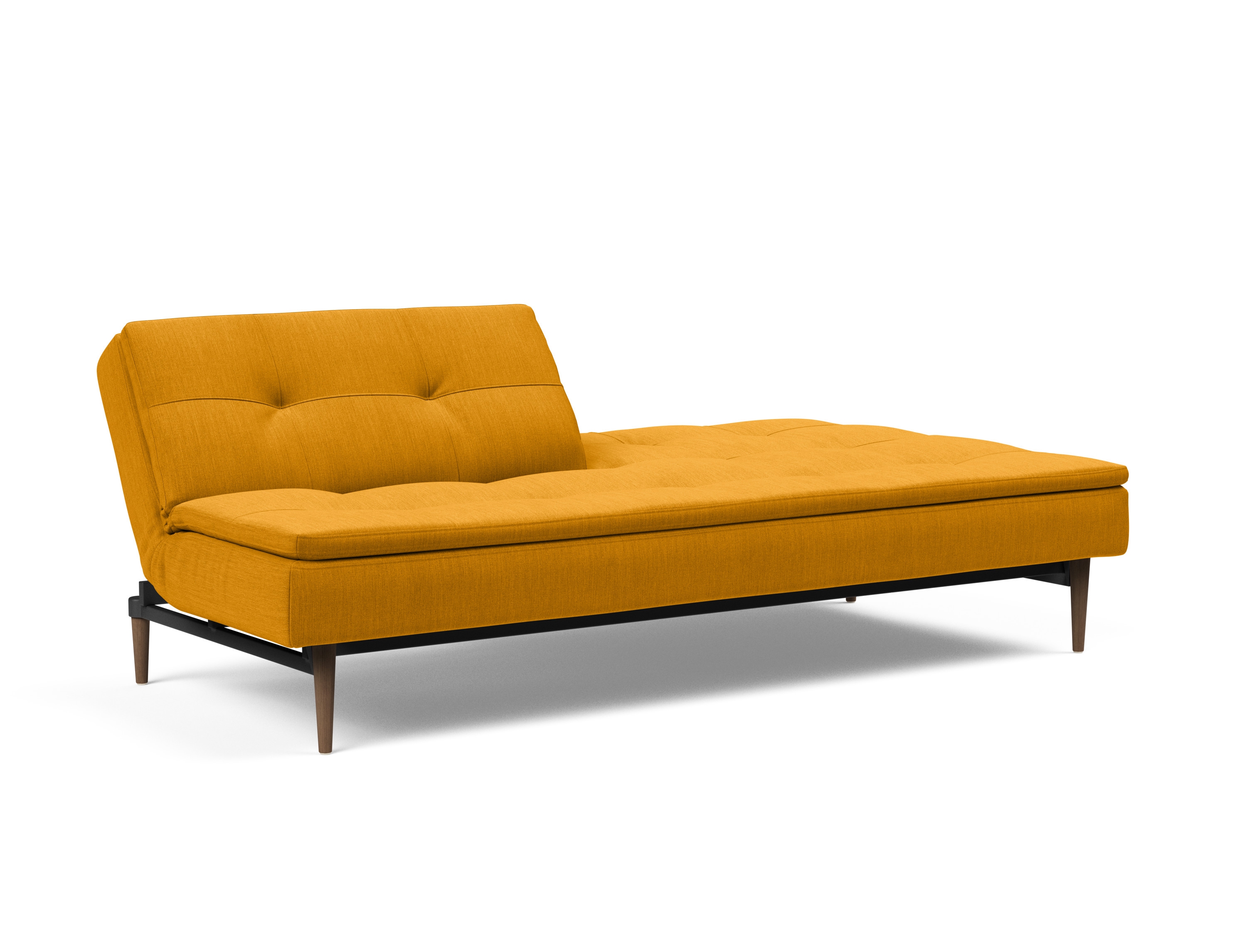 Dublexo Deluxe Fabric Sofa Bed w/Dark Wood Styletto Legs