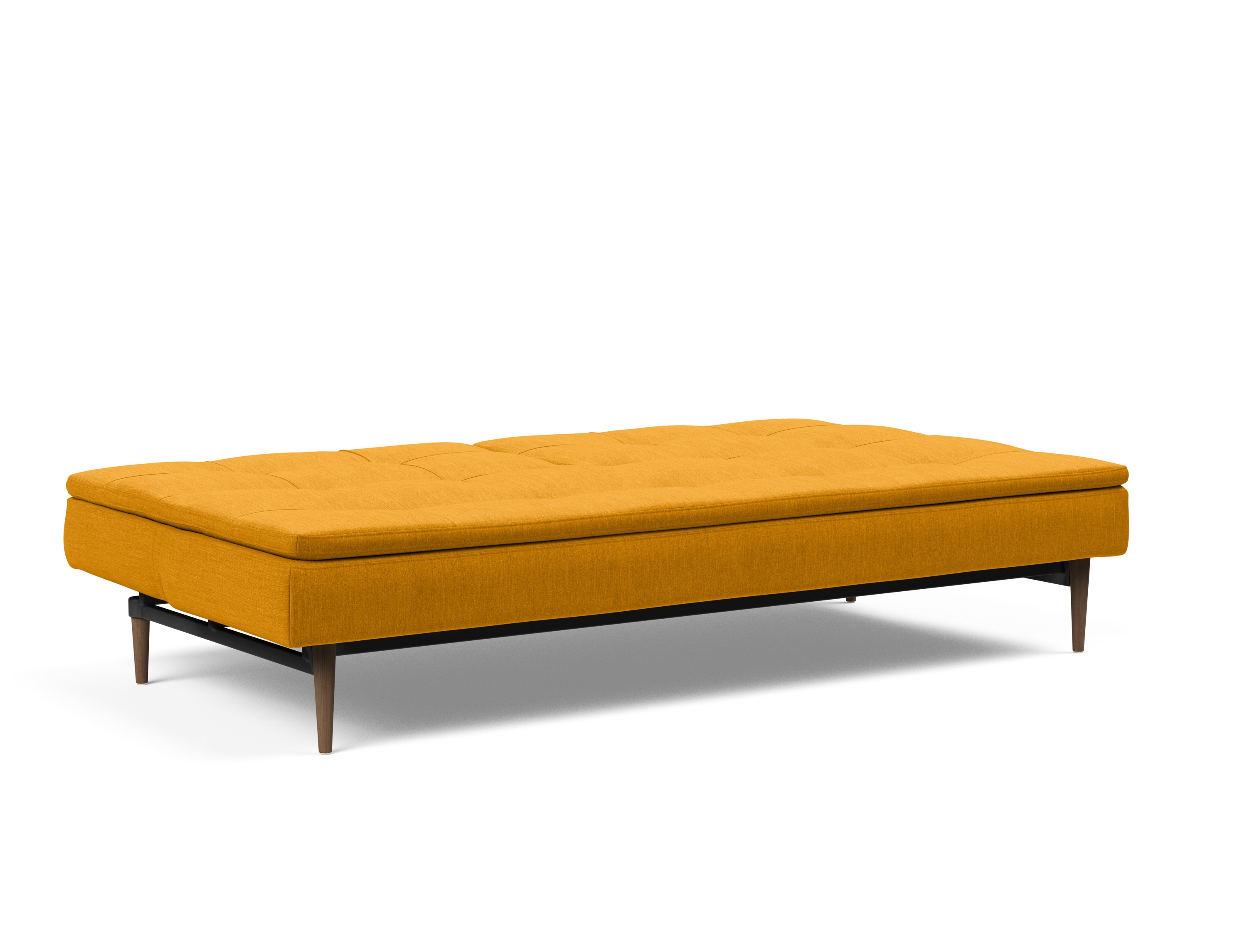 Dublexo Deluxe Fabric Sofa Bed w/Dark Wood Styletto Legs