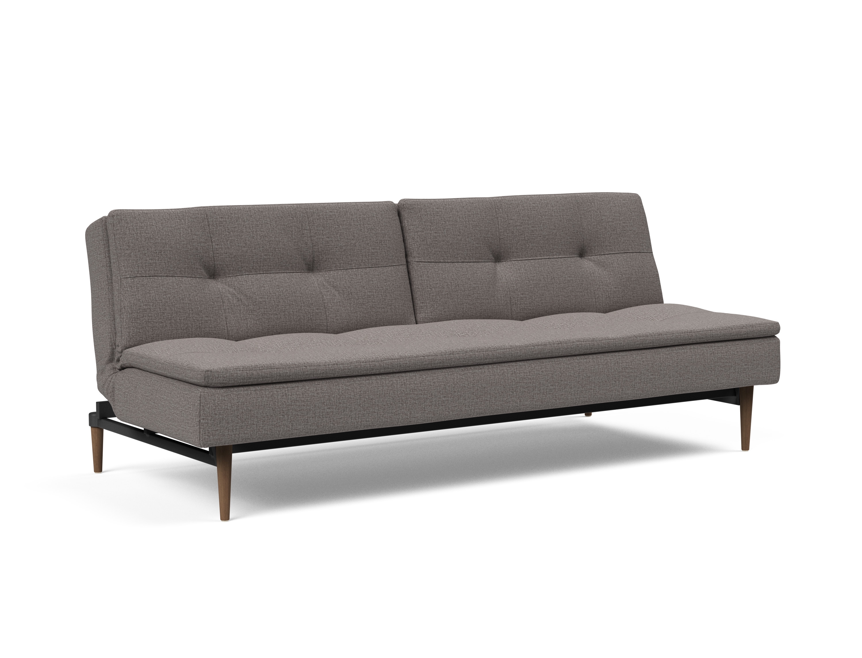 Dublexo Deluxe Fabric Sofa Bed w/Dark Wood Styletto Legs