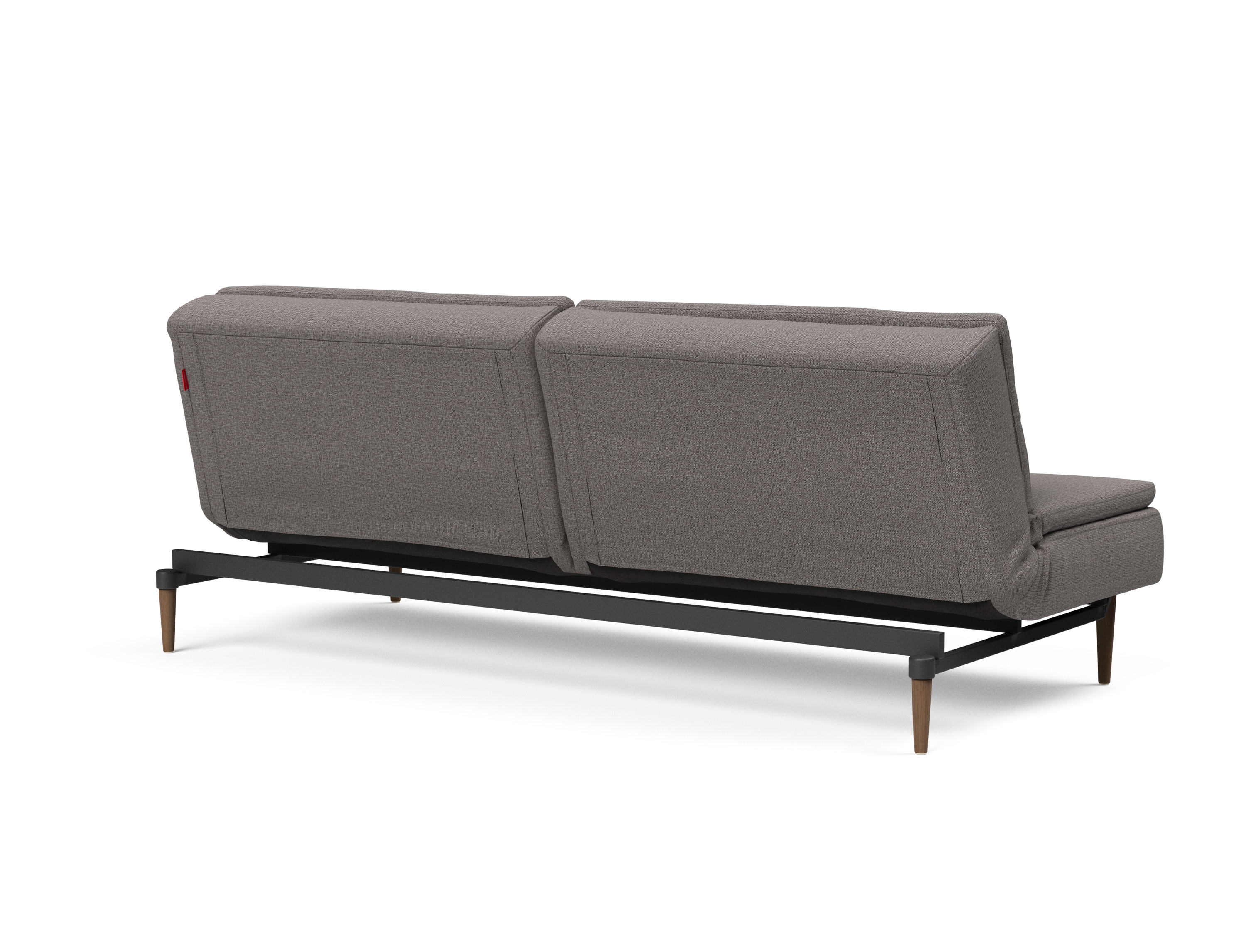 Dublexo Deluxe Fabric Sofa Bed w/Dark Wood Styletto Legs