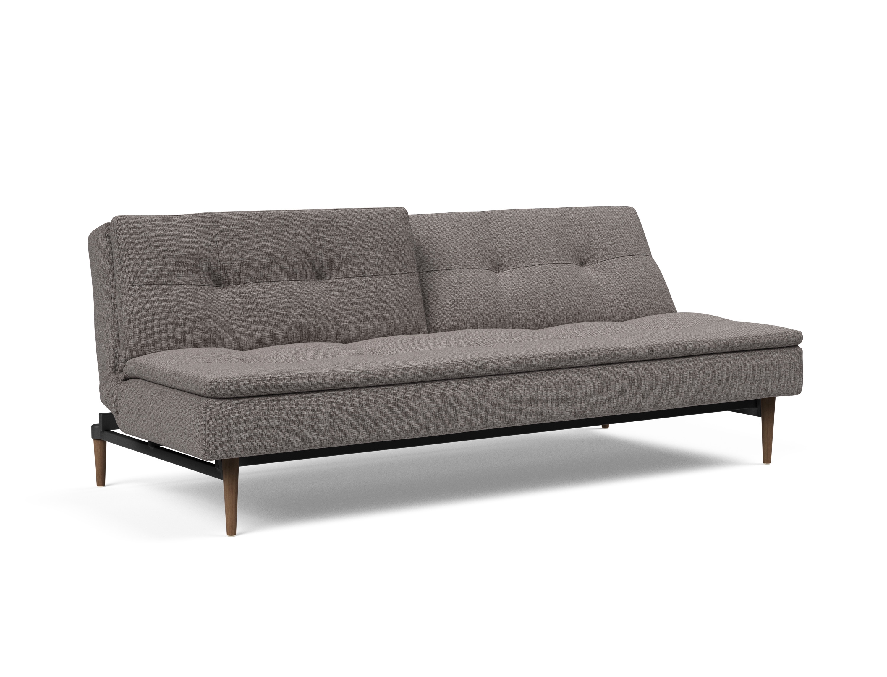 Dublexo Deluxe Fabric Sofa Bed w/Dark Wood Styletto Legs
