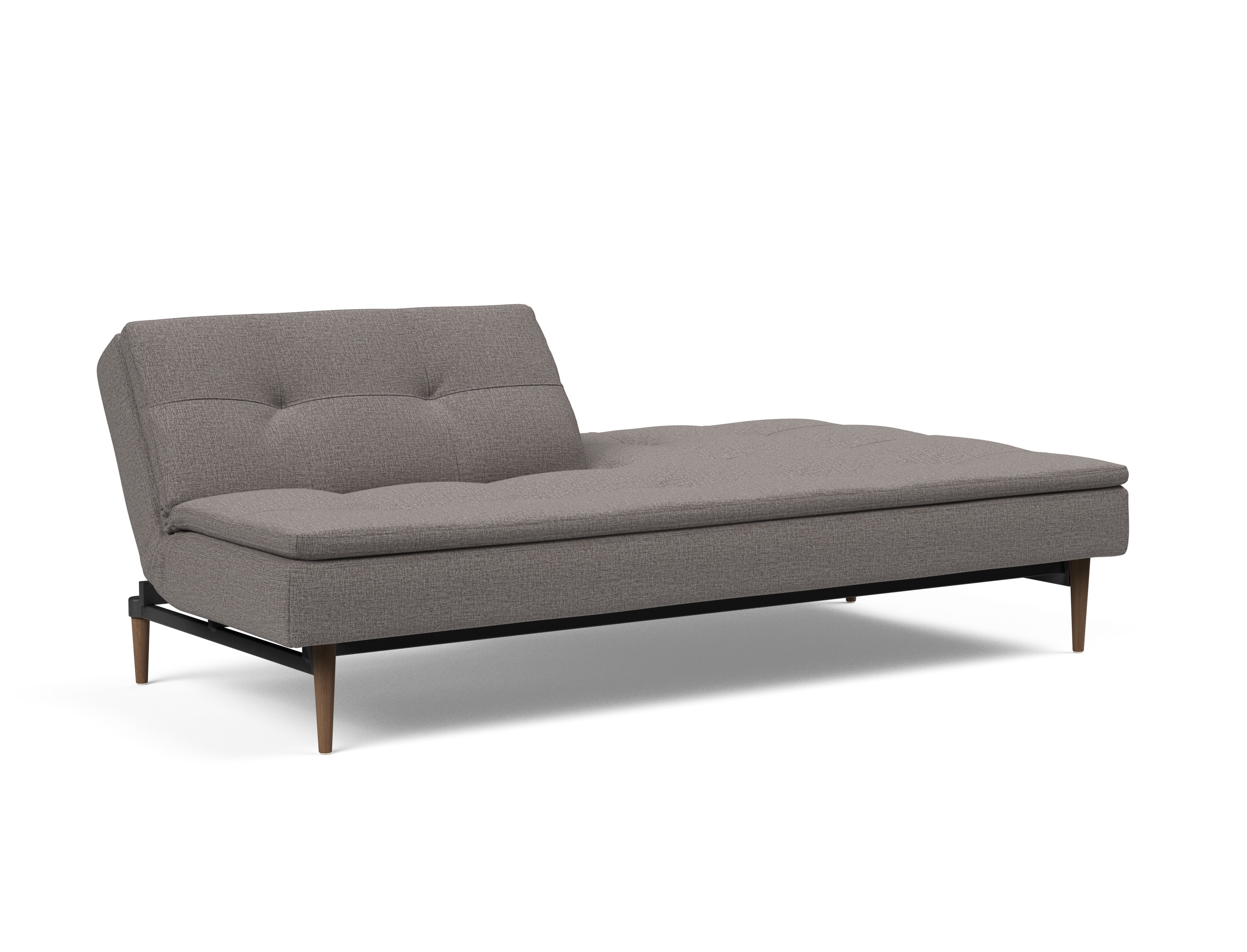 Dublexo Deluxe Fabric Sofa Bed w/Dark Wood Styletto Legs