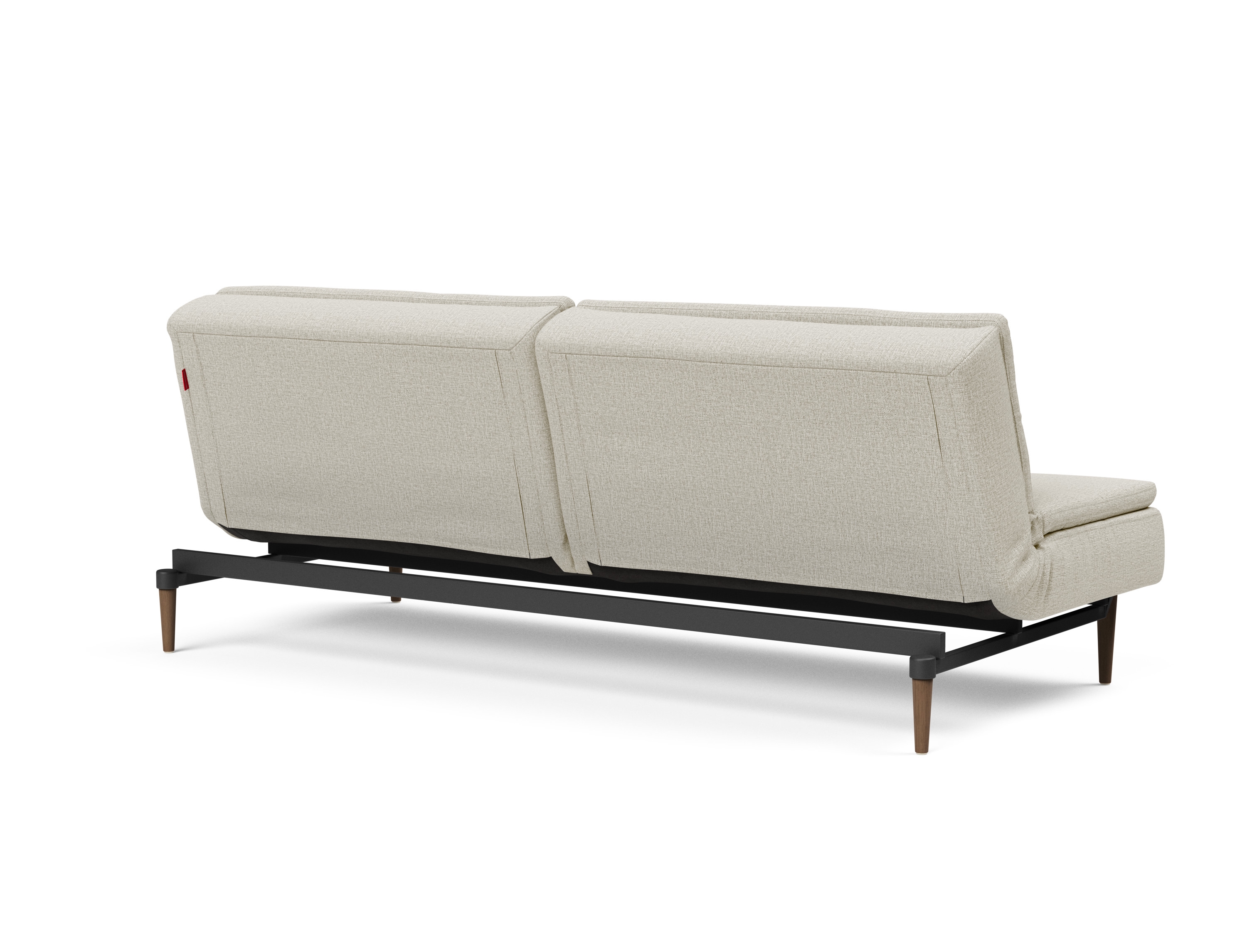 Dublexo Deluxe Fabric Sofa Bed w/Dark Wood Styletto Legs