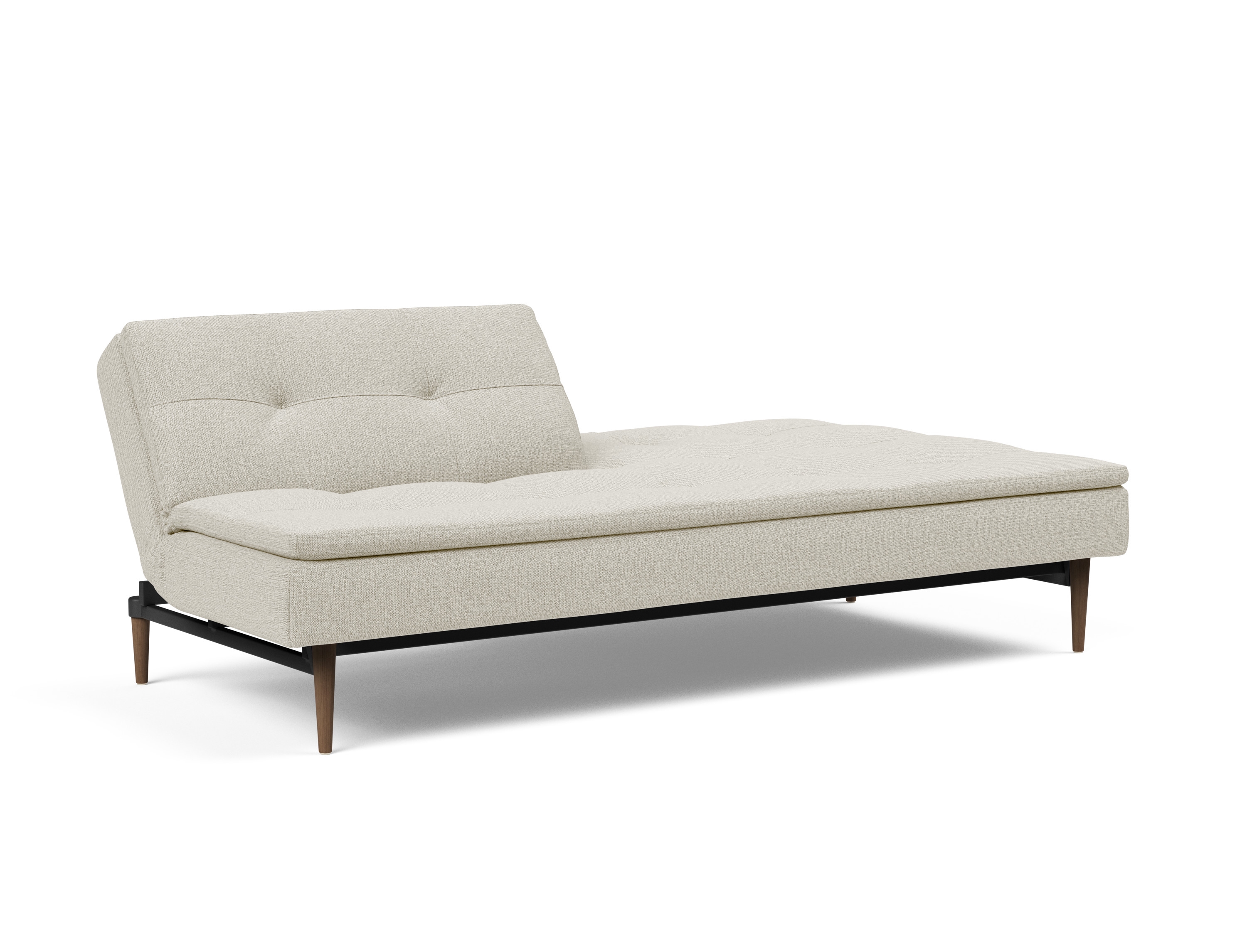 Dublexo Deluxe Fabric Sofa Bed w/Dark Wood Styletto Legs