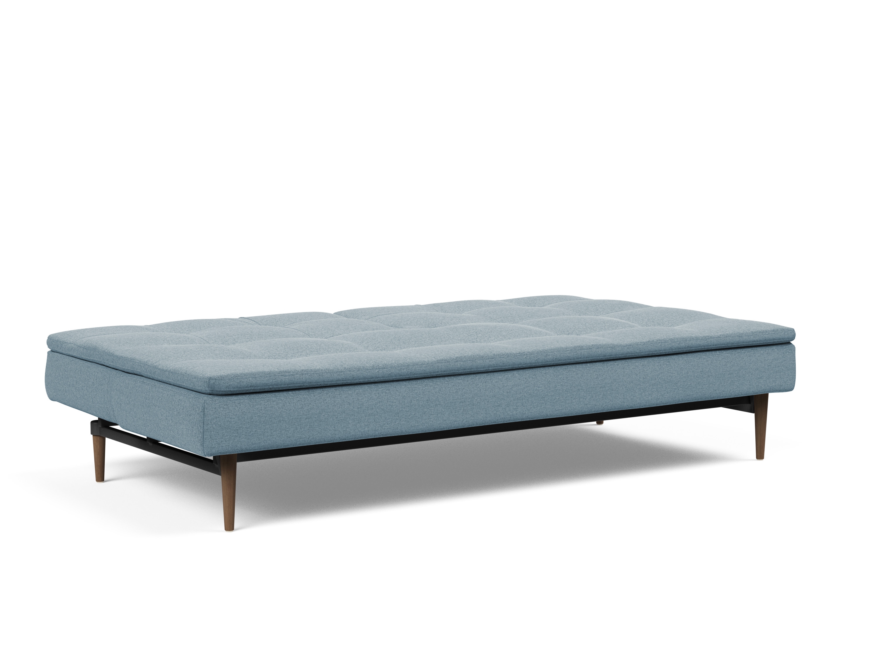 Dublexo Deluxe Fabric Sofa Bed w/Dark Wood Styletto Legs