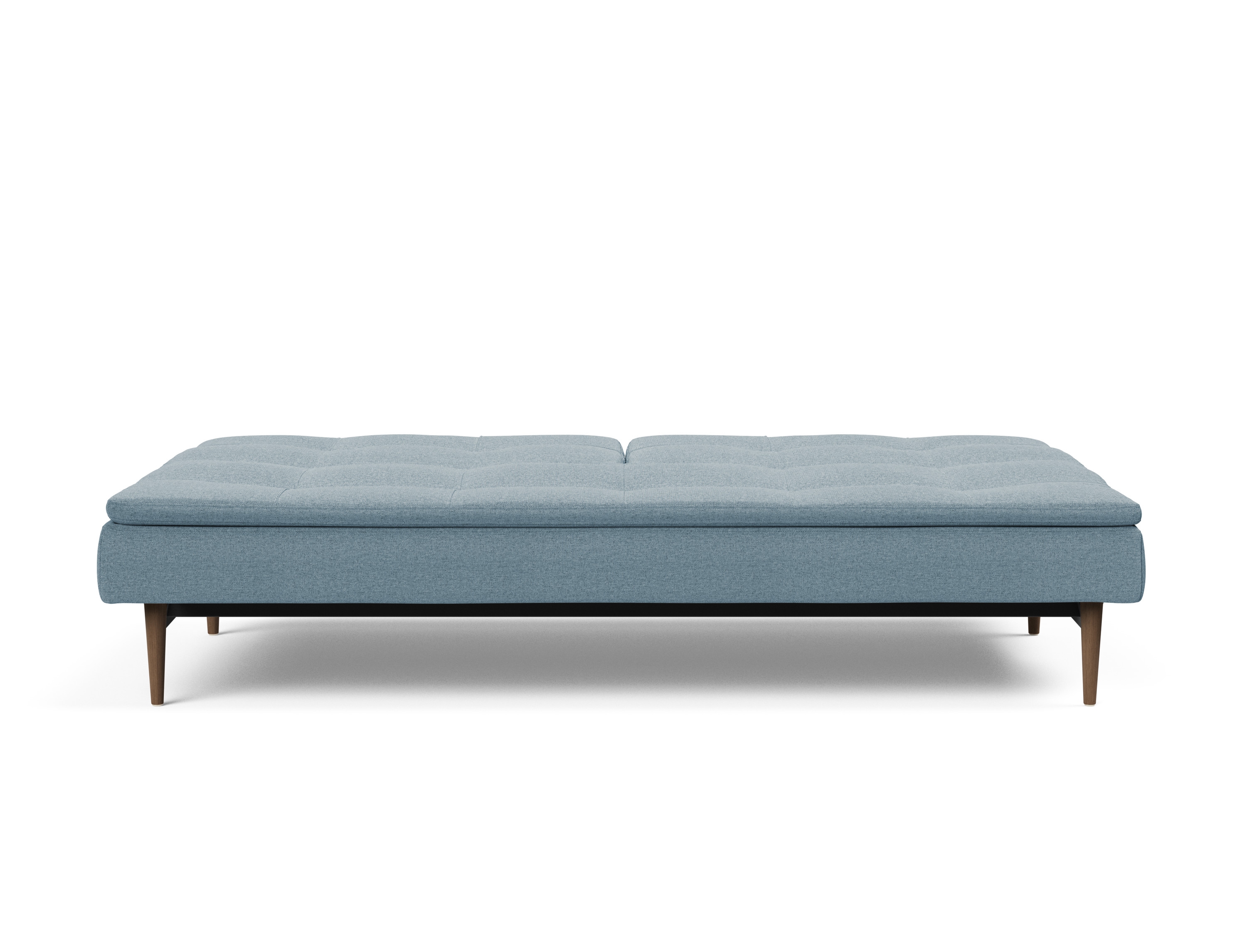 Dublexo Deluxe Fabric Sofa Bed w/Dark Wood Styletto Legs
