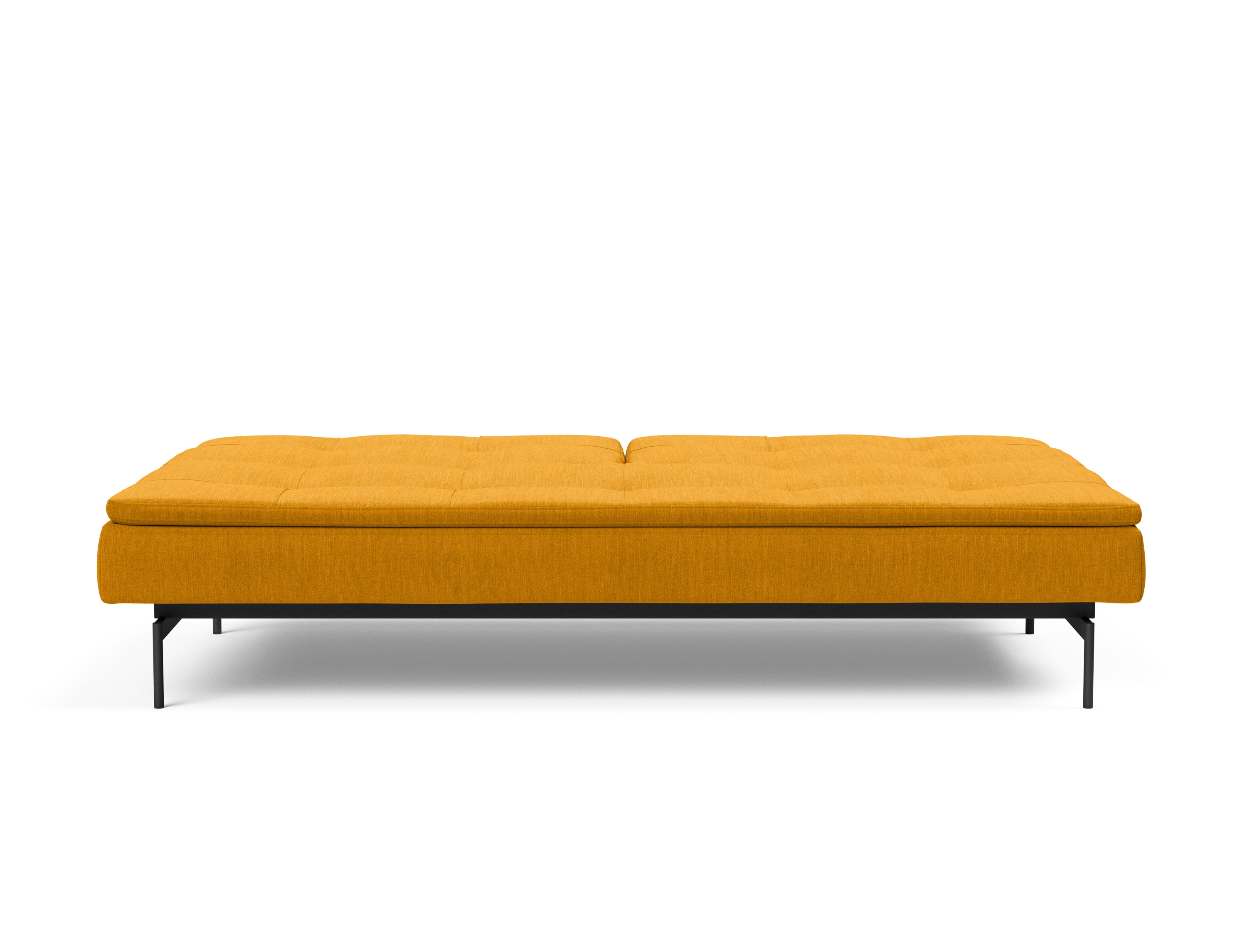Dublexo Deluxe Fabric Sofa Bed w/Black Metal Pin Legs