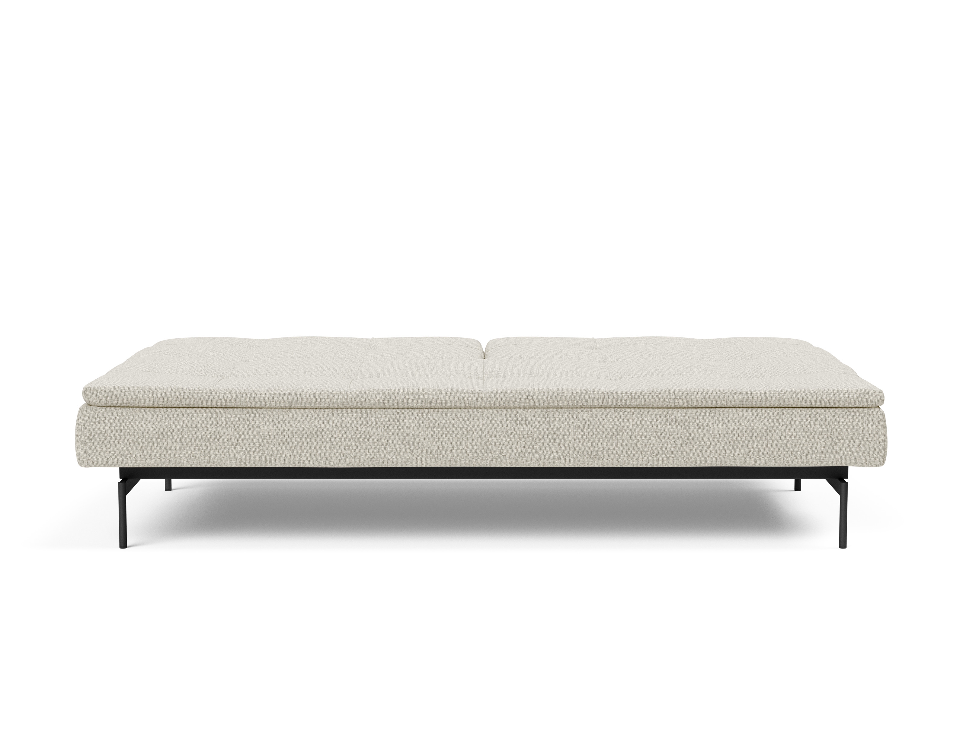 Dublexo Deluxe Fabric Sofa Bed w/Black Metal Pin Legs