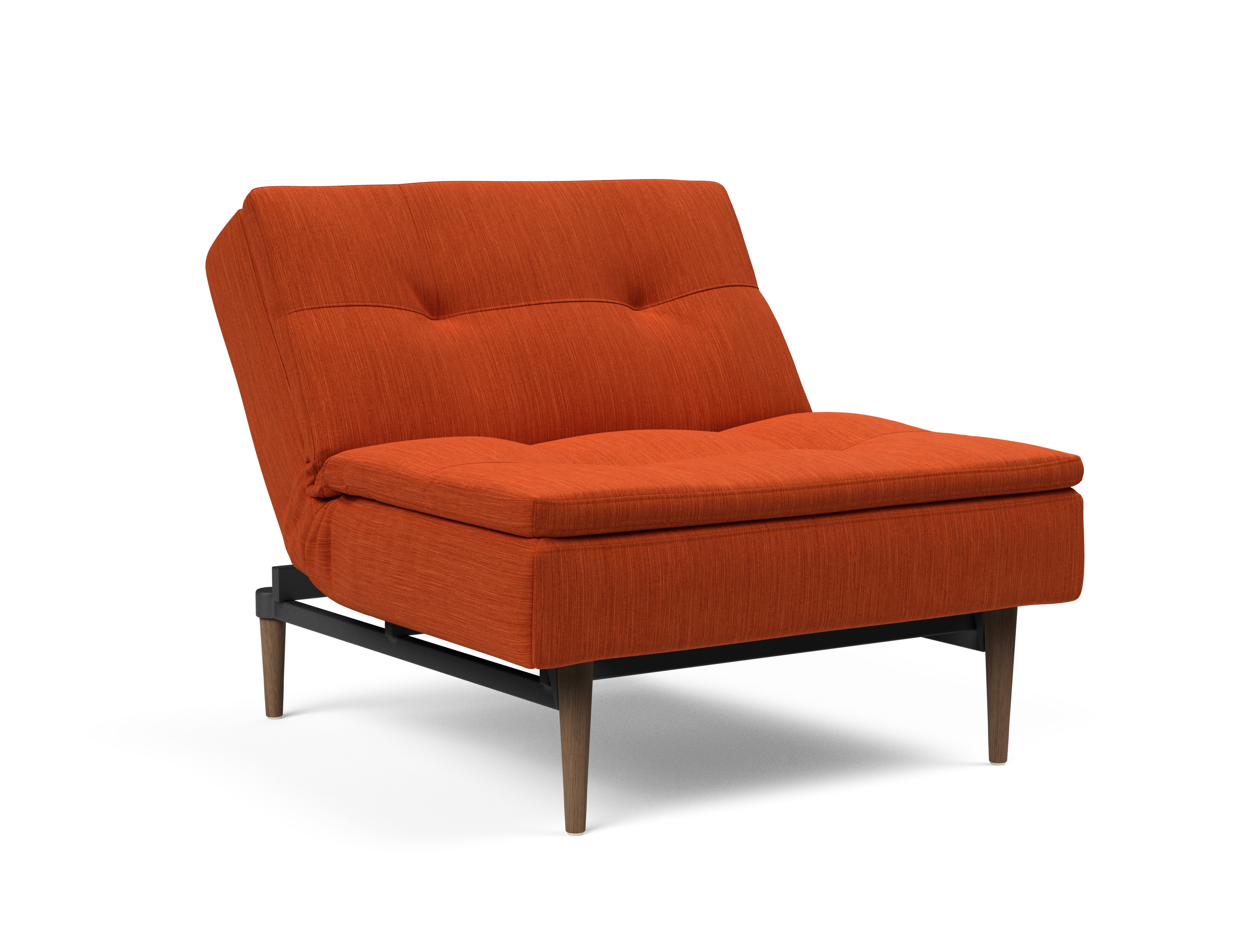 Dublexo Deluxe Fabric Chair w/Dark Wood Styletto Legs