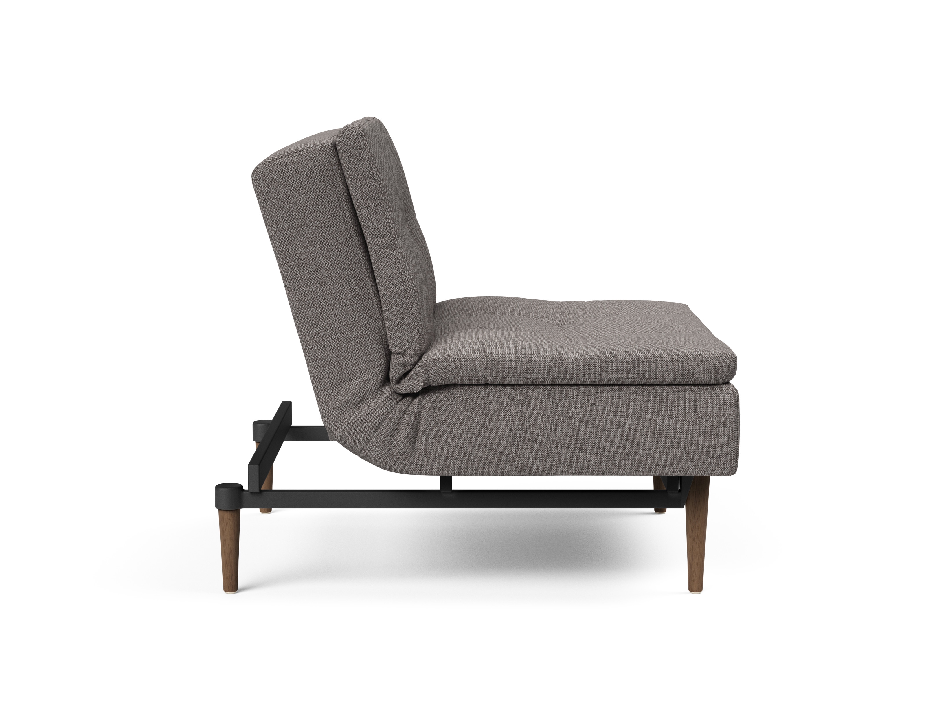Dublexo Deluxe Fabric Chair w/Dark Wood Styletto Legs
